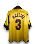 1999 - 00 AC Milan Fourth Shirt Maldini 3 - 9/10 - (L) - Eternal Pitch