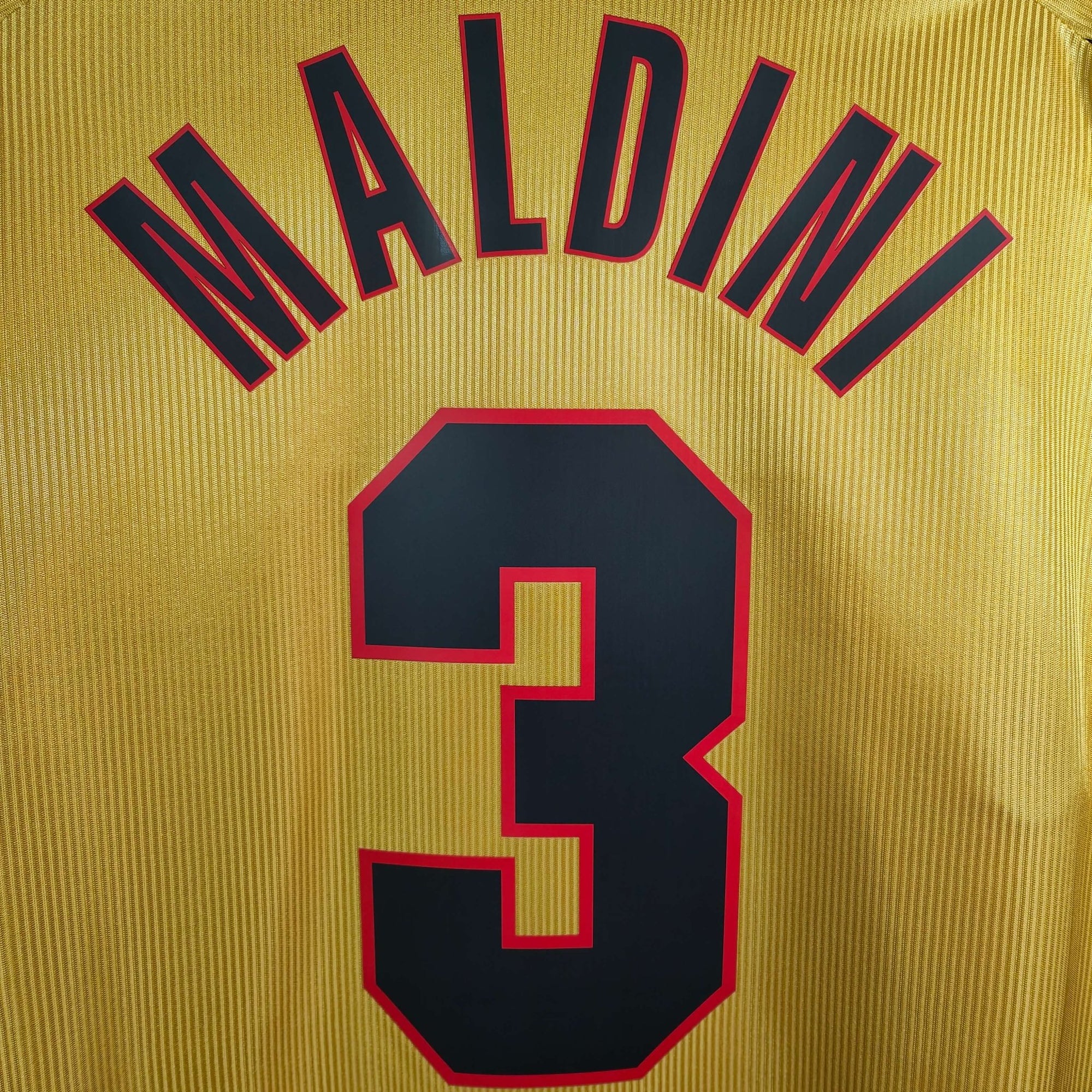 1999 - 00 AC Milan Fourth Shirt Maldini 3 - 9/10 - (L) - Eternal Pitch