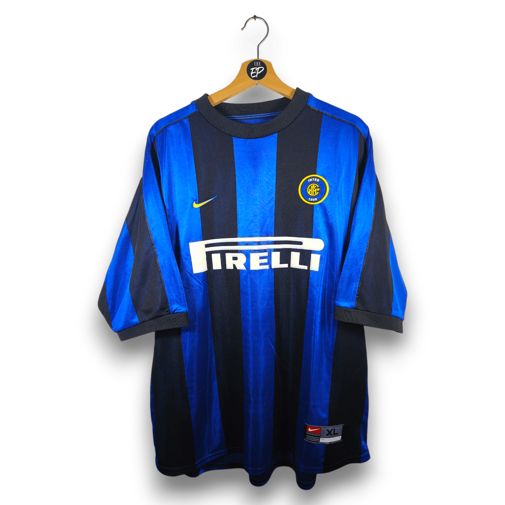 1999 - 00 Inter Milan Home Shirt Ronaldo 9 - 9.5/10 - (XL) - Eternal Pitch