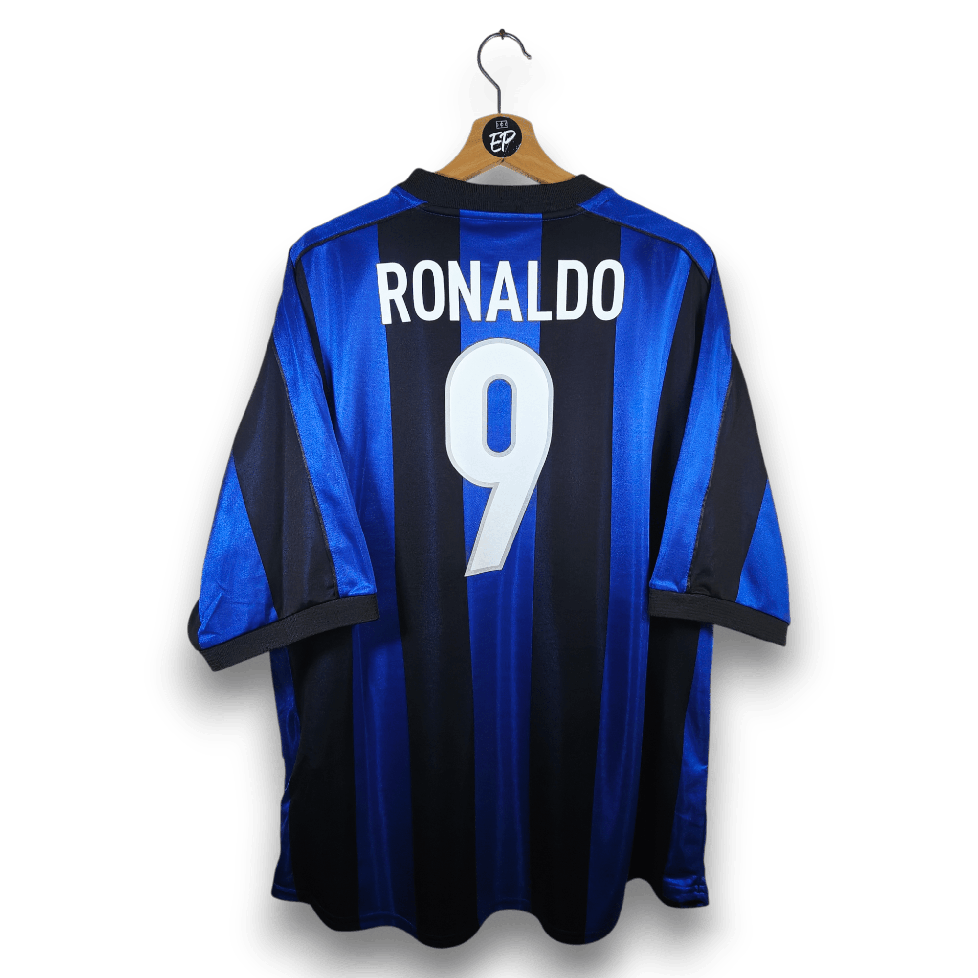 1999 - 00 Inter Milan Home Shirt Ronaldo 9 - 9.5/10 - (XL) - Eternal Pitch