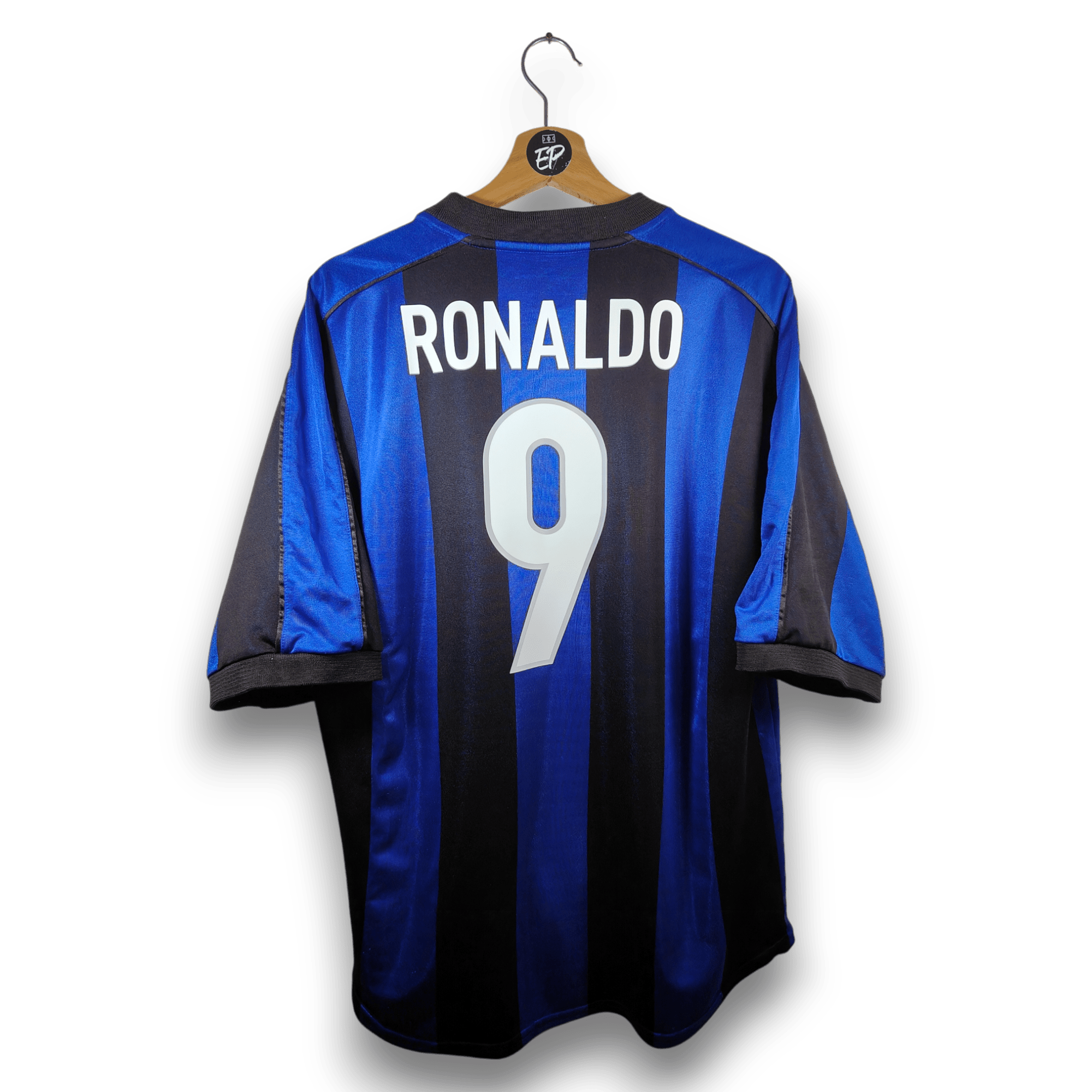 1999 - 00 Inter Milan Home Shirt Ronaldo 9 (L) - Eternal Pitch