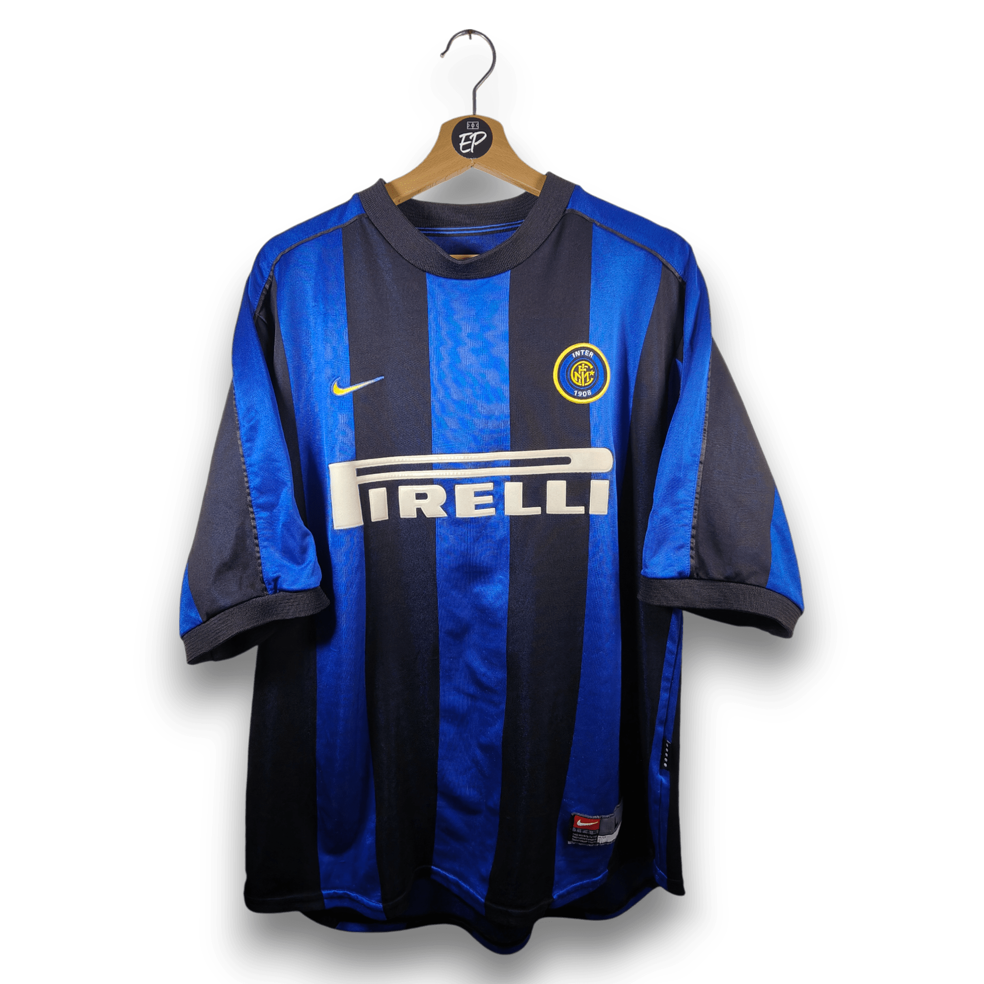 1999 - 00 Inter Milan Home Shirt Ronaldo 9 (L) - Eternal Pitch