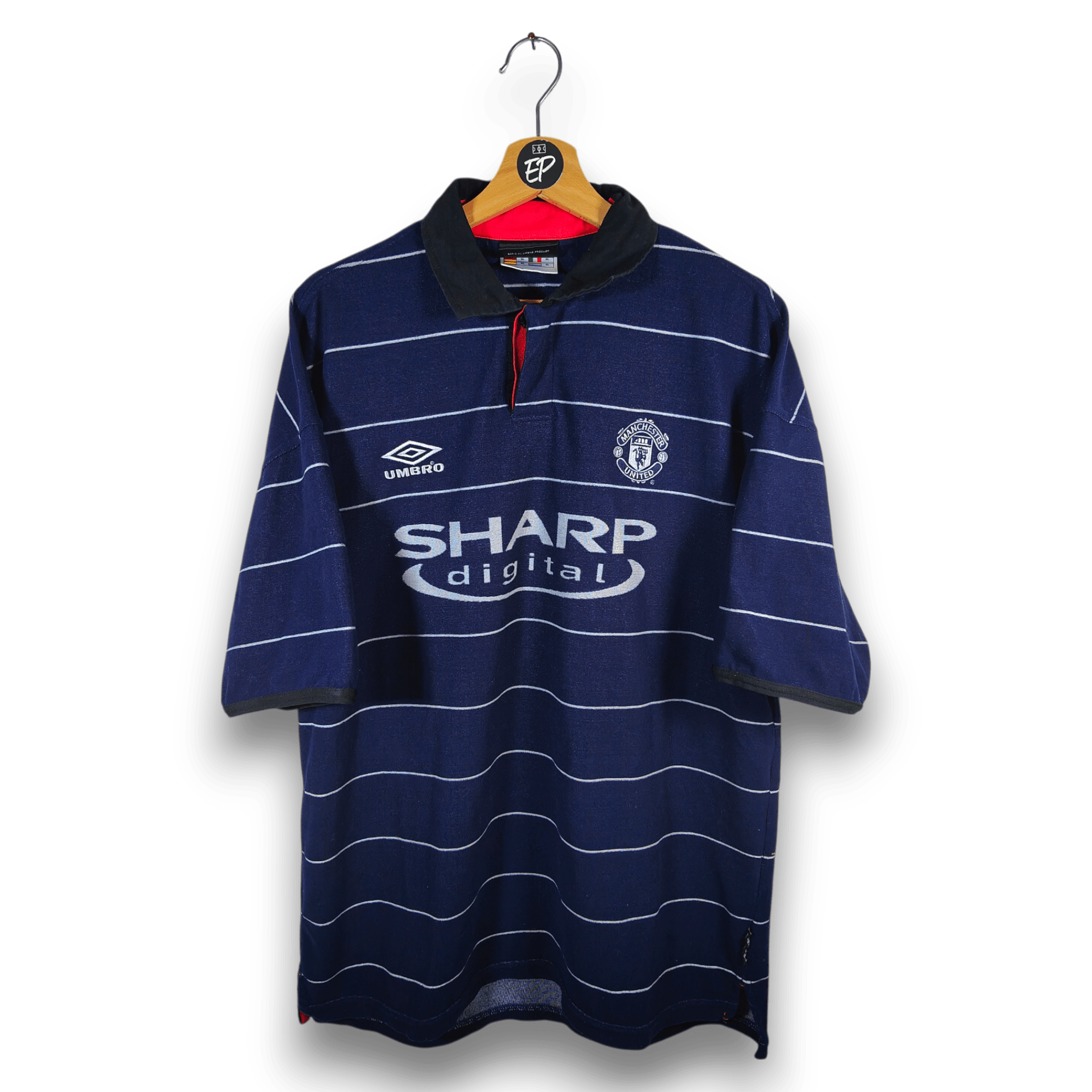 1999 - 00 Manchester United Away Shirt Beckham 7 - 9/10 - (XL) - Eternal Pitch