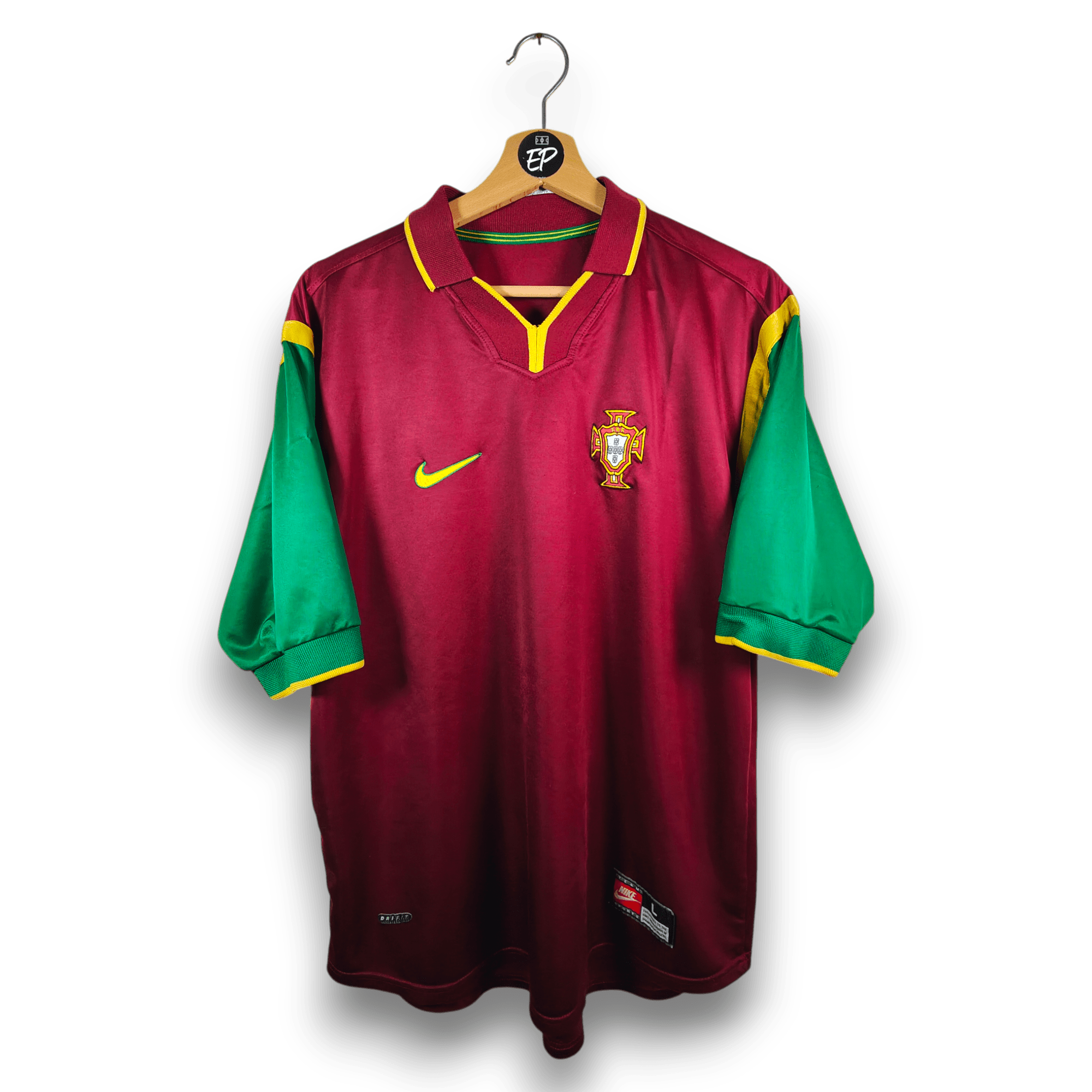 1999 - 00 Portugal Home Shirt - 7.5/10 - (L) - Eternal Pitch