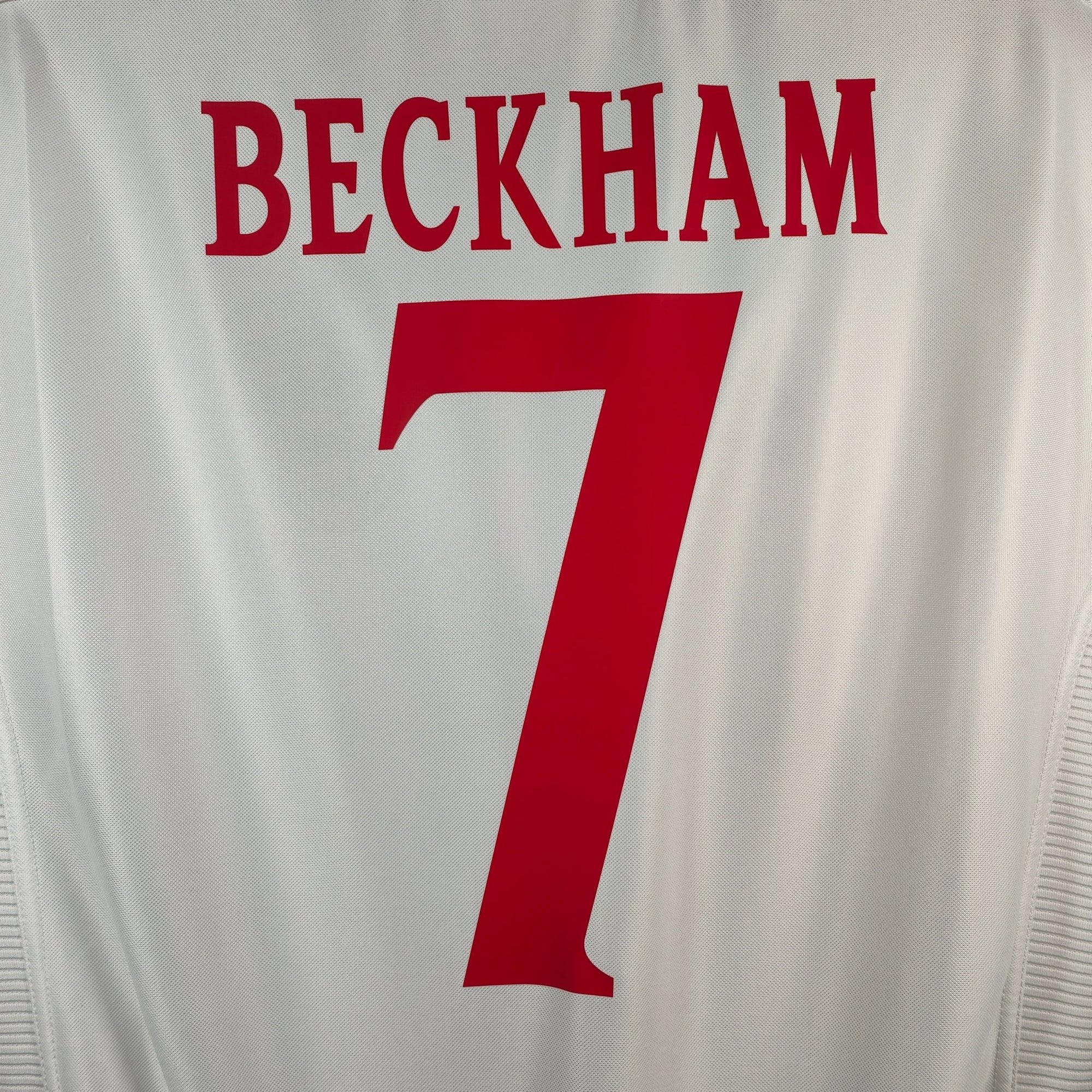 1999 - 01 England Home Shirt Beckham 7 - 9/10 - (L) - Eternal Pitch