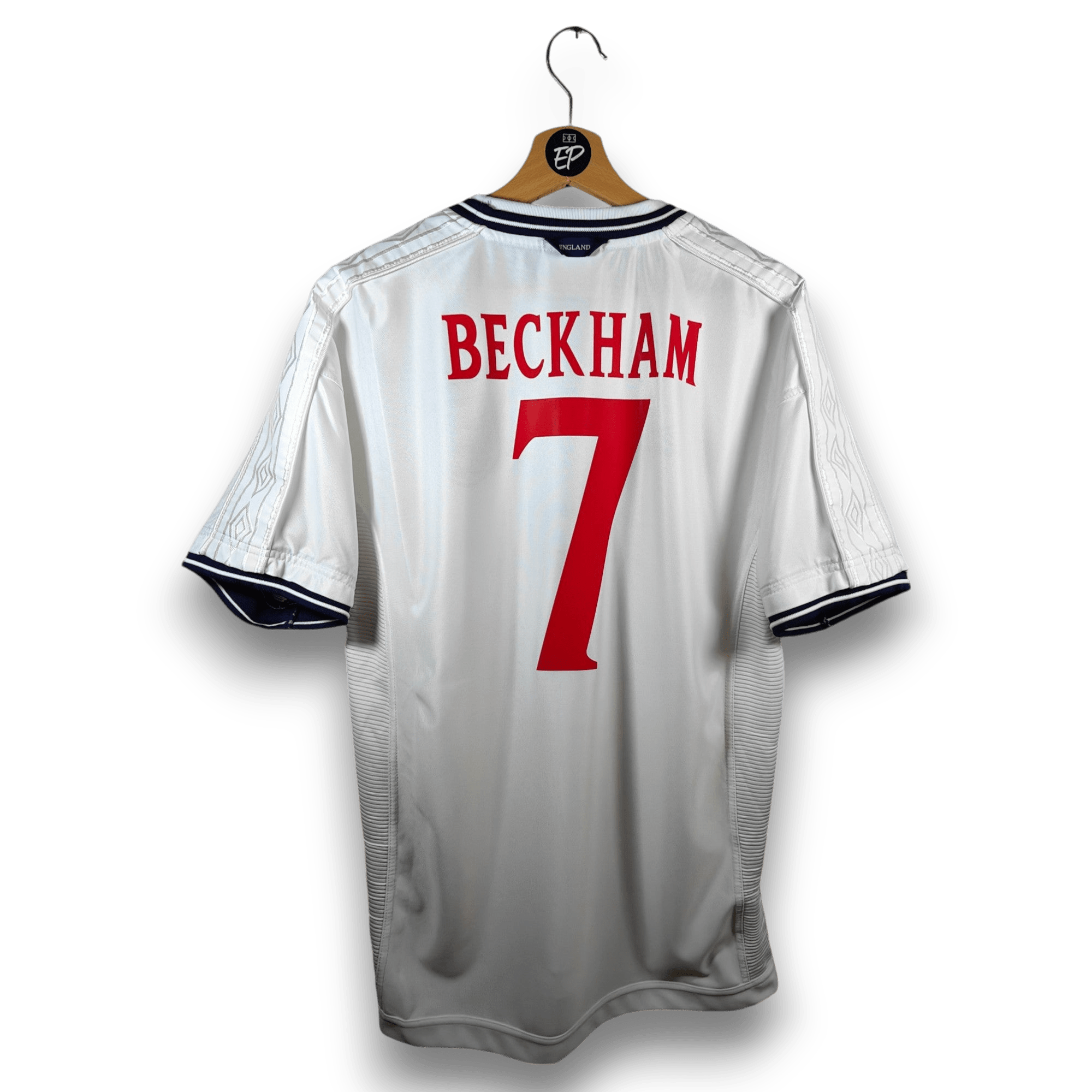 1999 - 01 England Home Shirt Beckham 7 (L) - Eternal Pitch