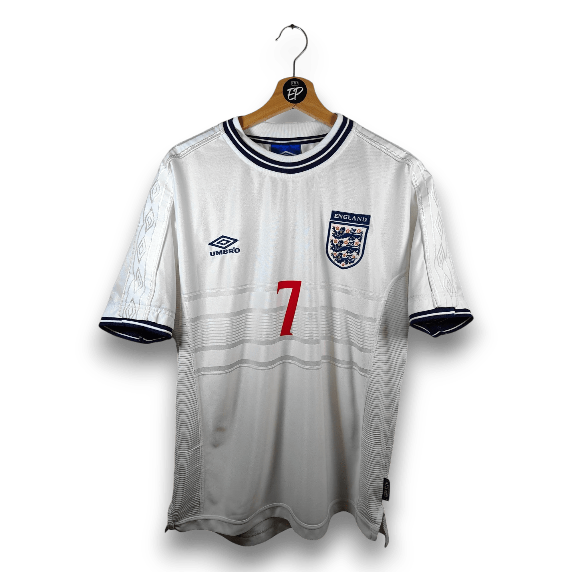1999 - 01 England Home Shirt Beckham 7 (L) - Eternal Pitch
