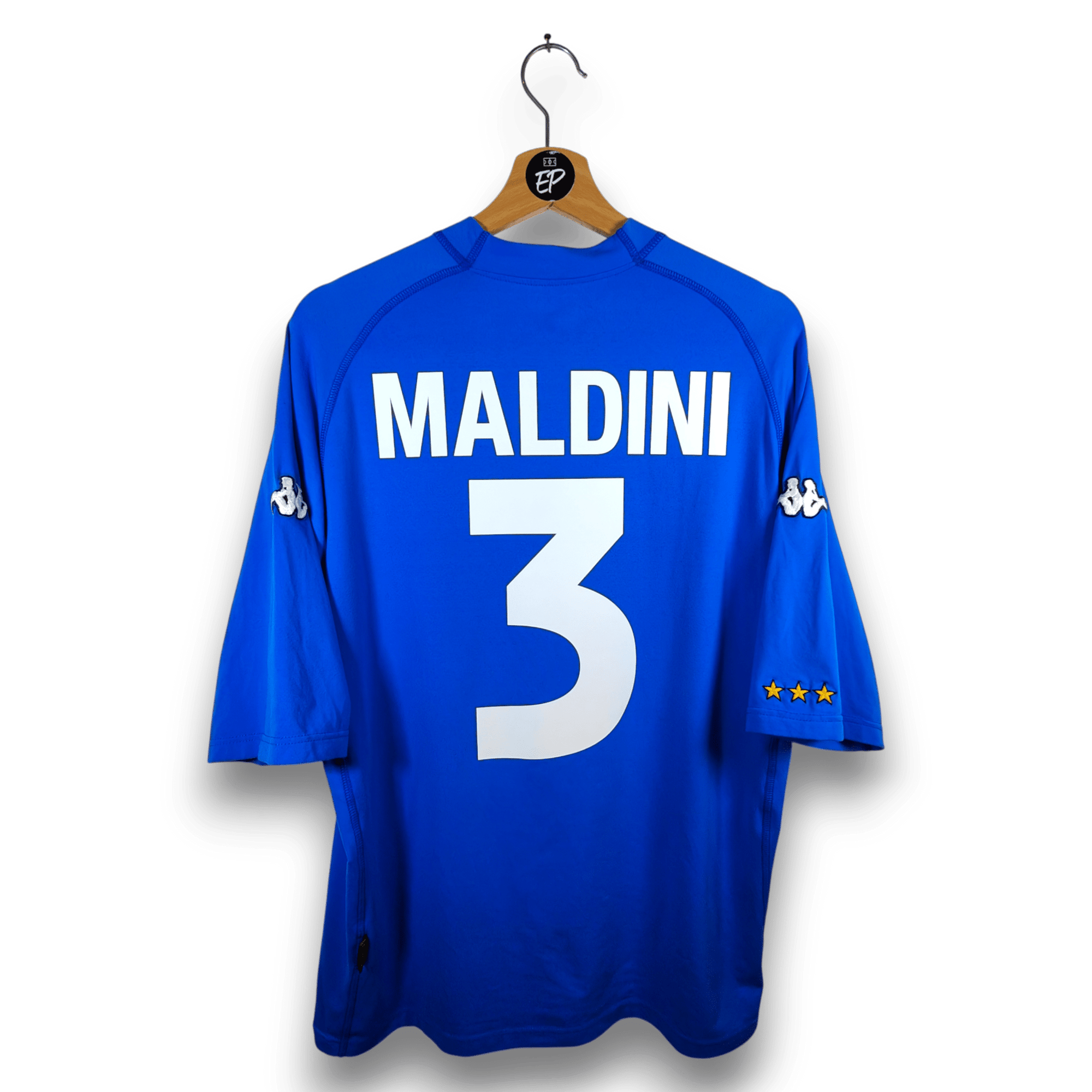 2000 - 01 Italy Home Shirt Maldini 3 - 9/10 - (XL slim) - Eternal Pitch