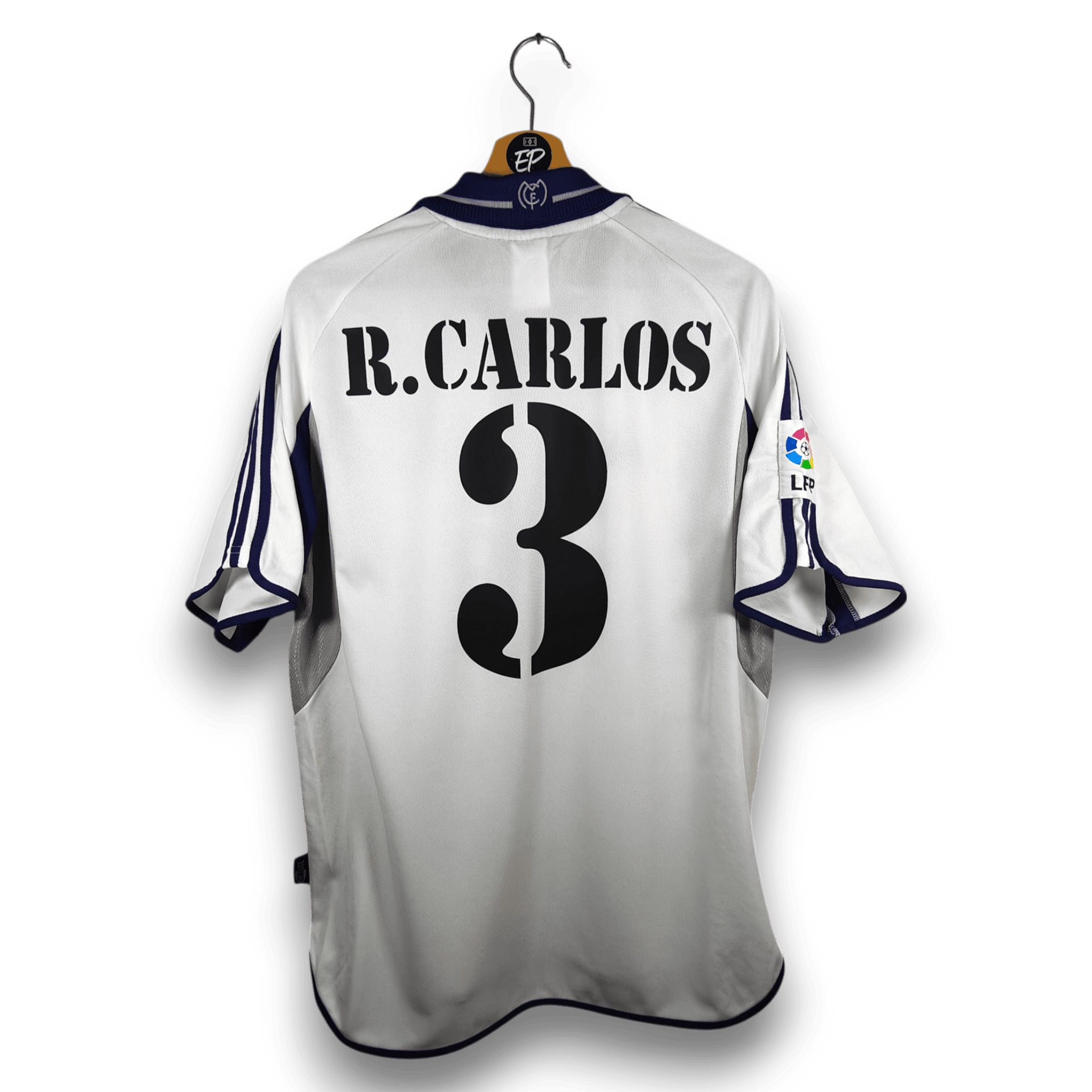 2000-01 Real Madrid Home Shirt Roberto Carlos #3 - 8.5/10 - (M