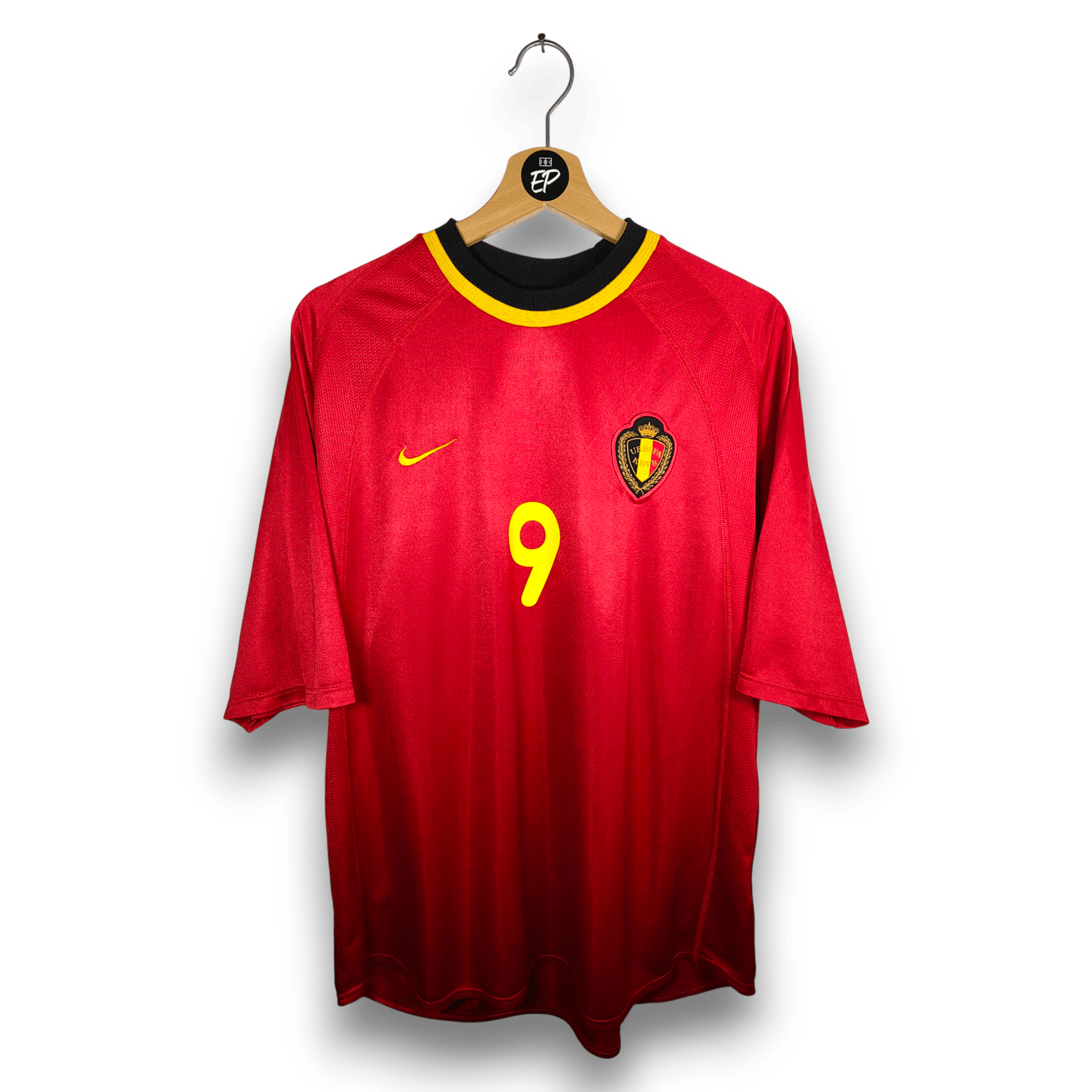 2000 - 02 Belgium Home Shirt Mpenza Emile 9 - 9/10 - (L) - Eternal Pitch