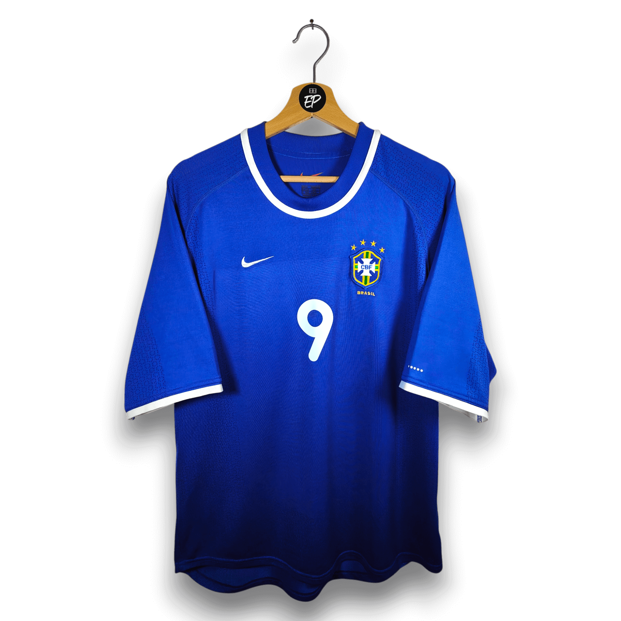 2000 - 02 Brazil Away Shirt Ronaldo 9 - 9.5/10 - (M) - Eternal Pitch