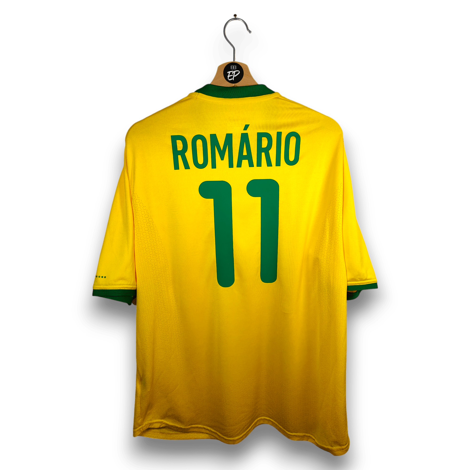 2000 - 02 Brazil Home Shirt Romario 11 - 9/10 - (L) - Eternal Pitch