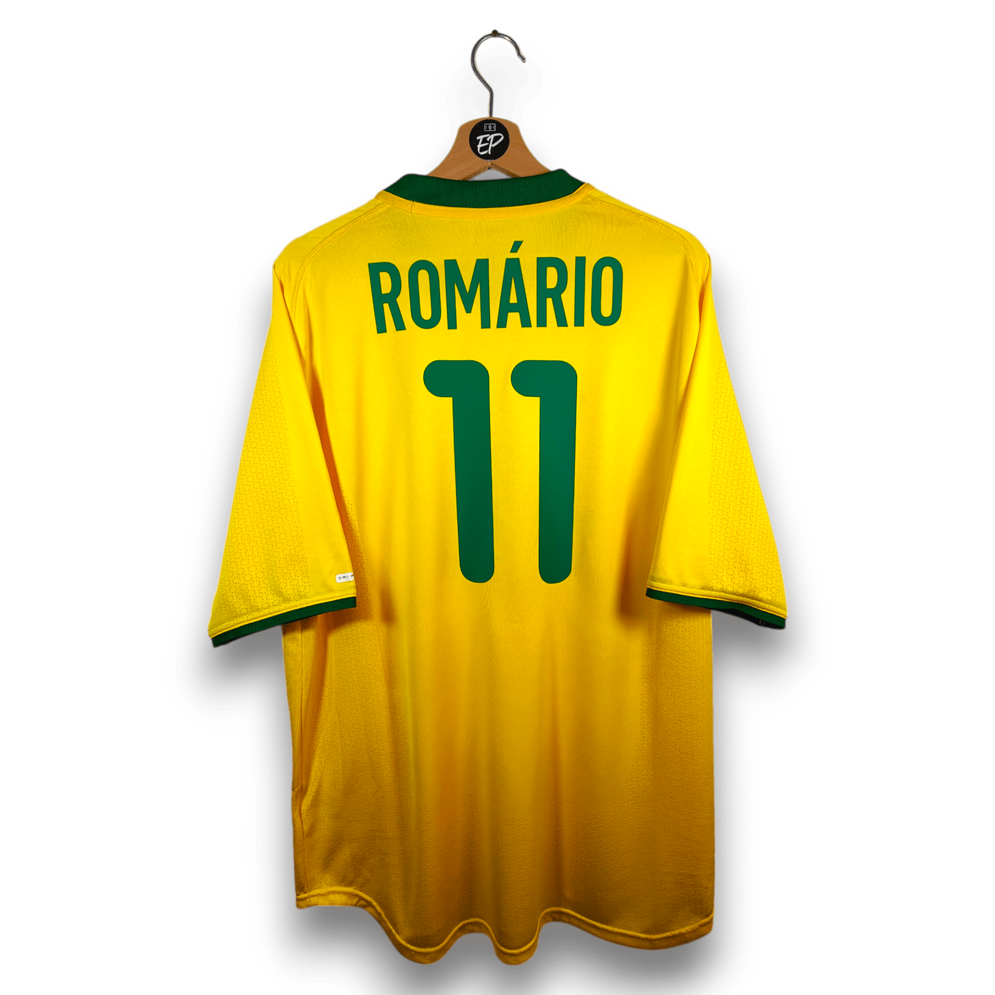 2000 - 02 Brazil Home Shirt Romario 11 - 9.5/10 - (L) - Eternal Pitch