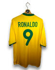2000 - 02 Brazil Home Shirt Ronaldo 9 - 9.5/10 - (L) - Eternal Pitch