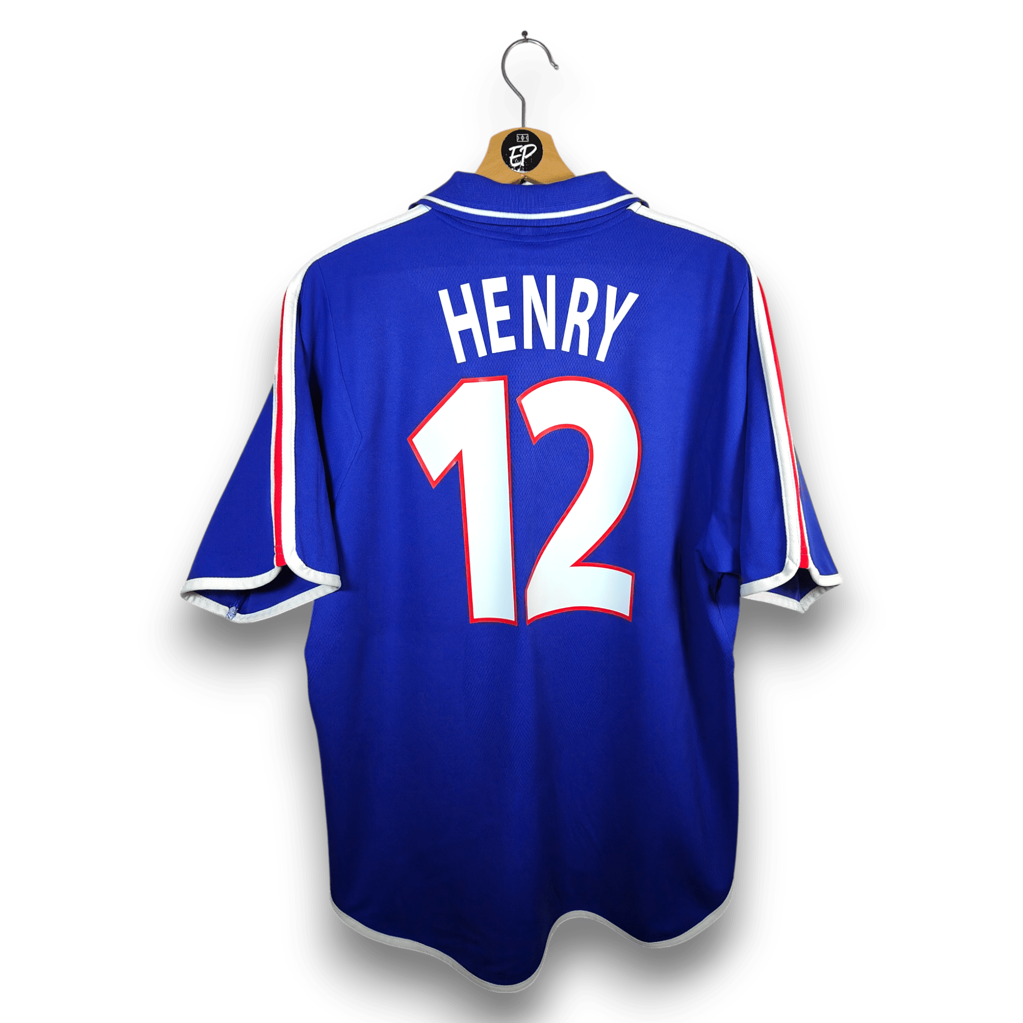 2000 - 02 France Home Shirt Henry 12 - 9.5/10 - (L) - Eternal Pitch
