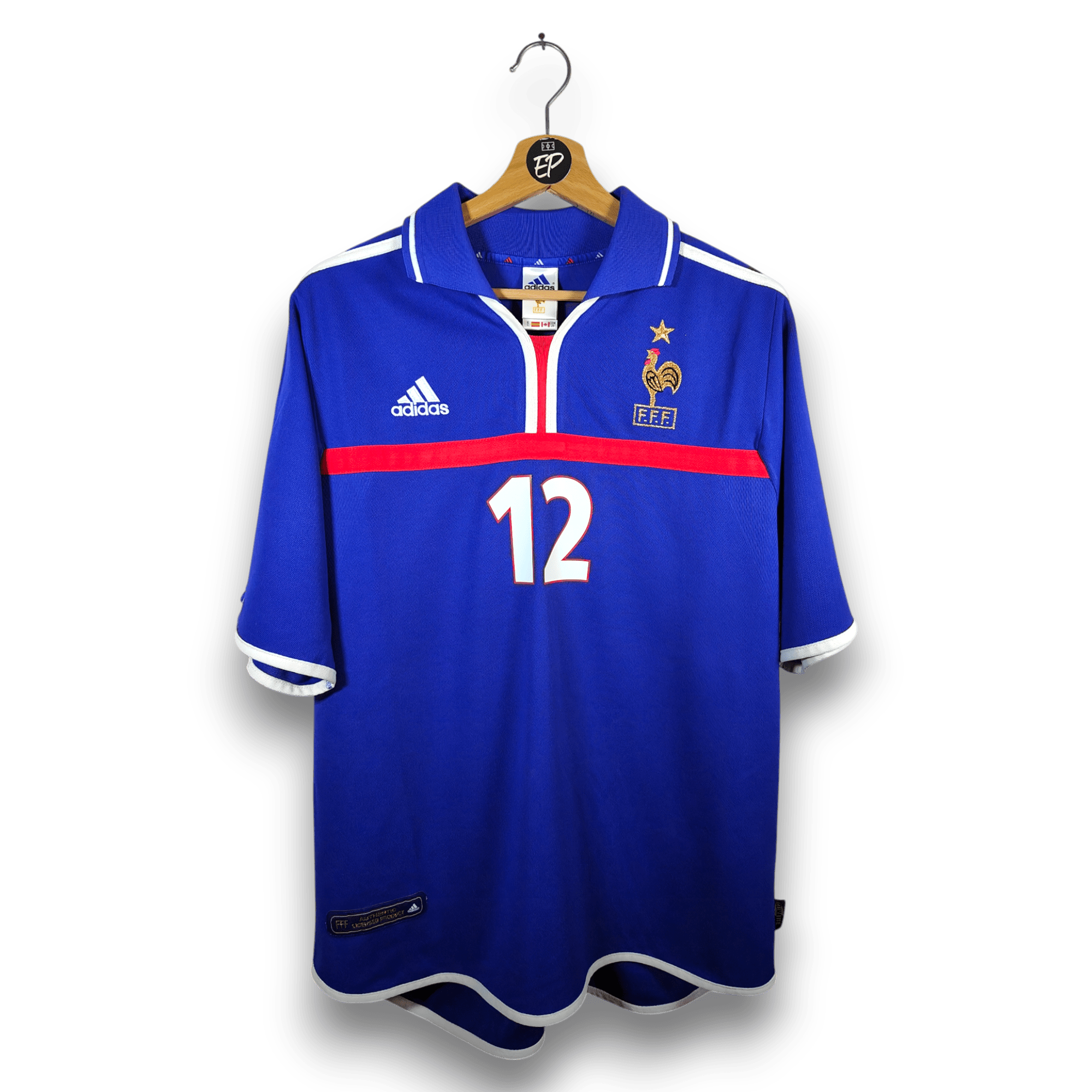 2000 - 02 France Home Shirt Henry 12 - 9.5/10 - (L) - Eternal Pitch