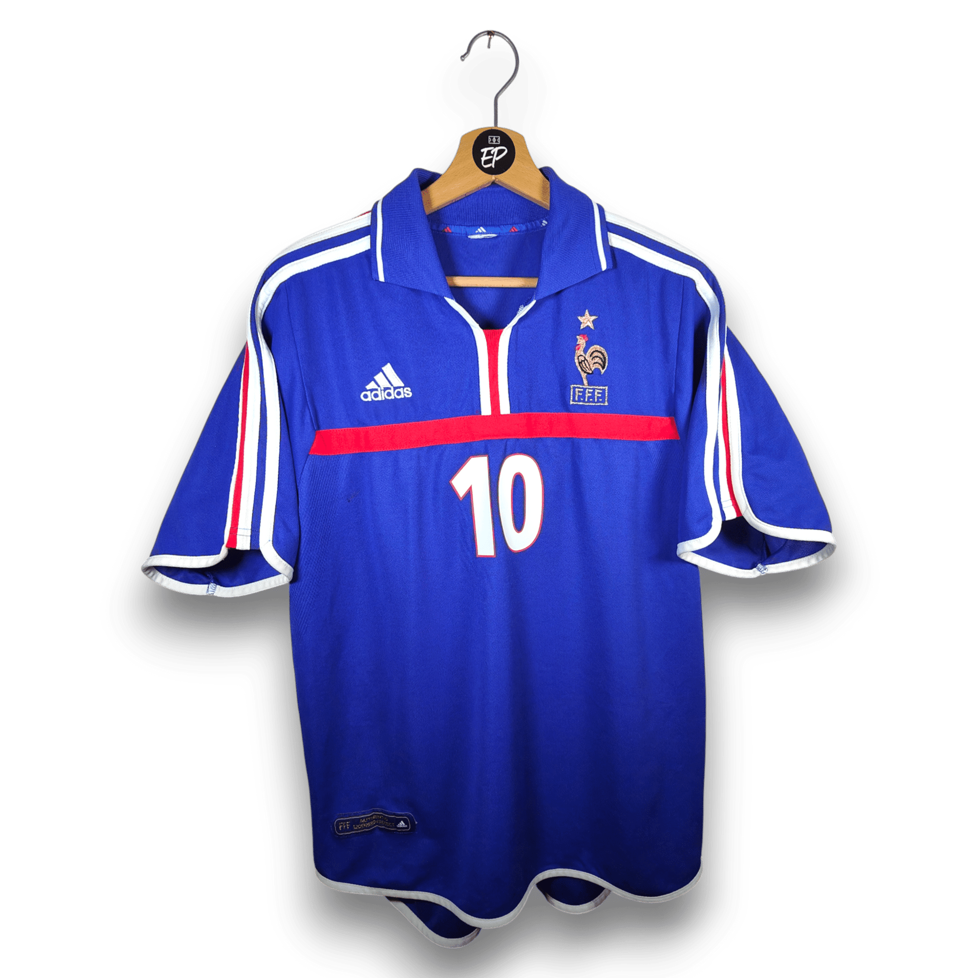 2000 - 02 France Home Shirt Zidane 10 - 8/10 - (M) - Eternal Pitch
