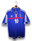 2000 - 02 France Home Shirt Zidane 10 - 8/10 - (M) - Eternal Pitch