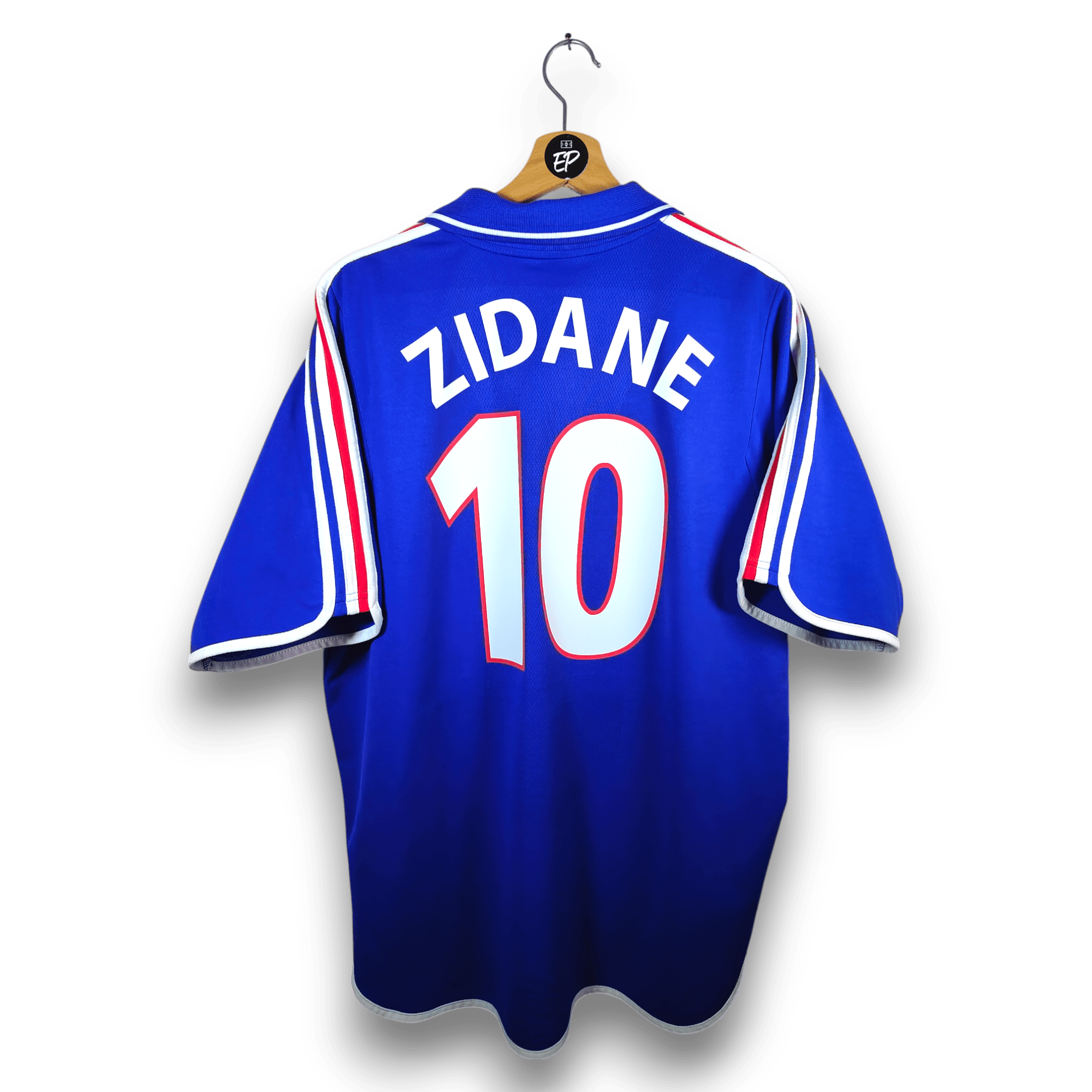 2000 - 02 France Home Shirt Zidane 10 - 9/10 - (XL) - Eternal Pitch