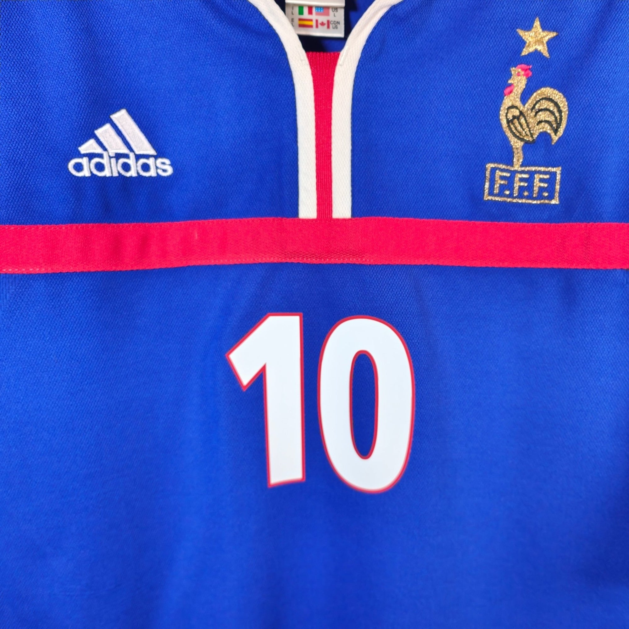 2000 - 02 France Home Shirt Zidane 10 - 9.5/10 - (L) - Eternal Pitch