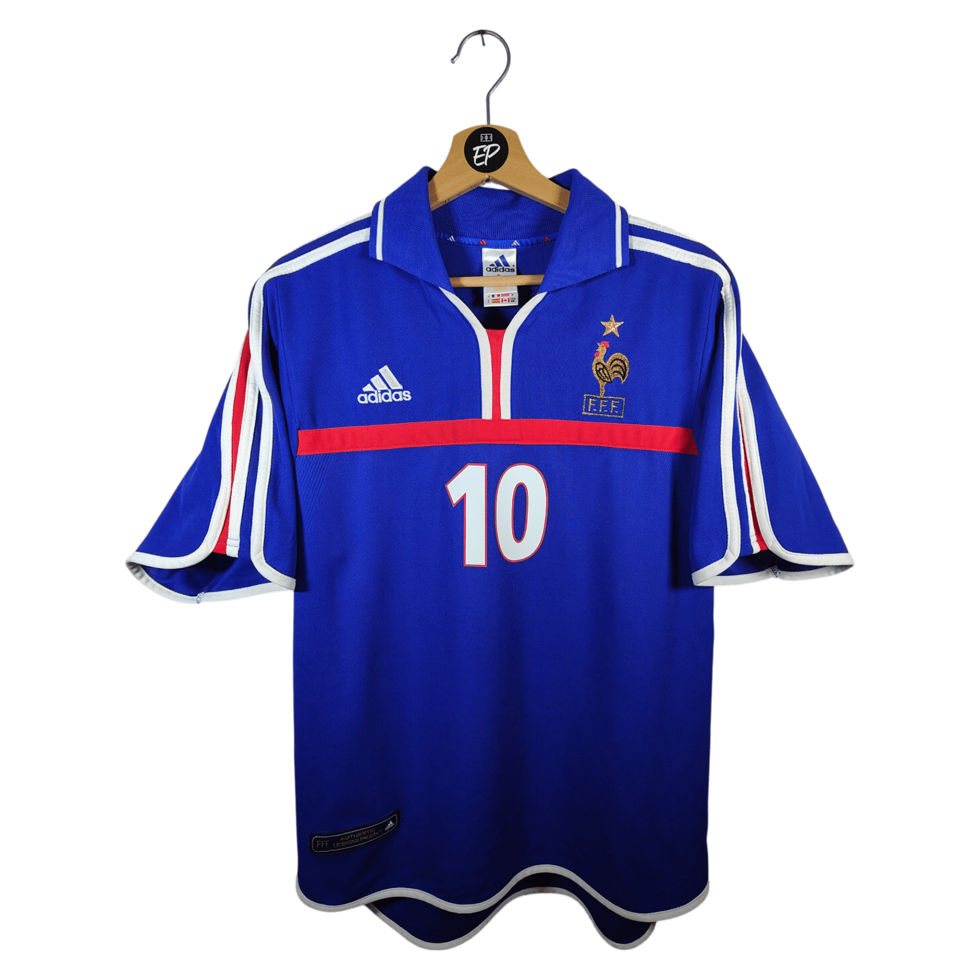 2000 - 02 France Home Shirt Zidane 10 - 9.5/10 - (M) - Eternal Pitch