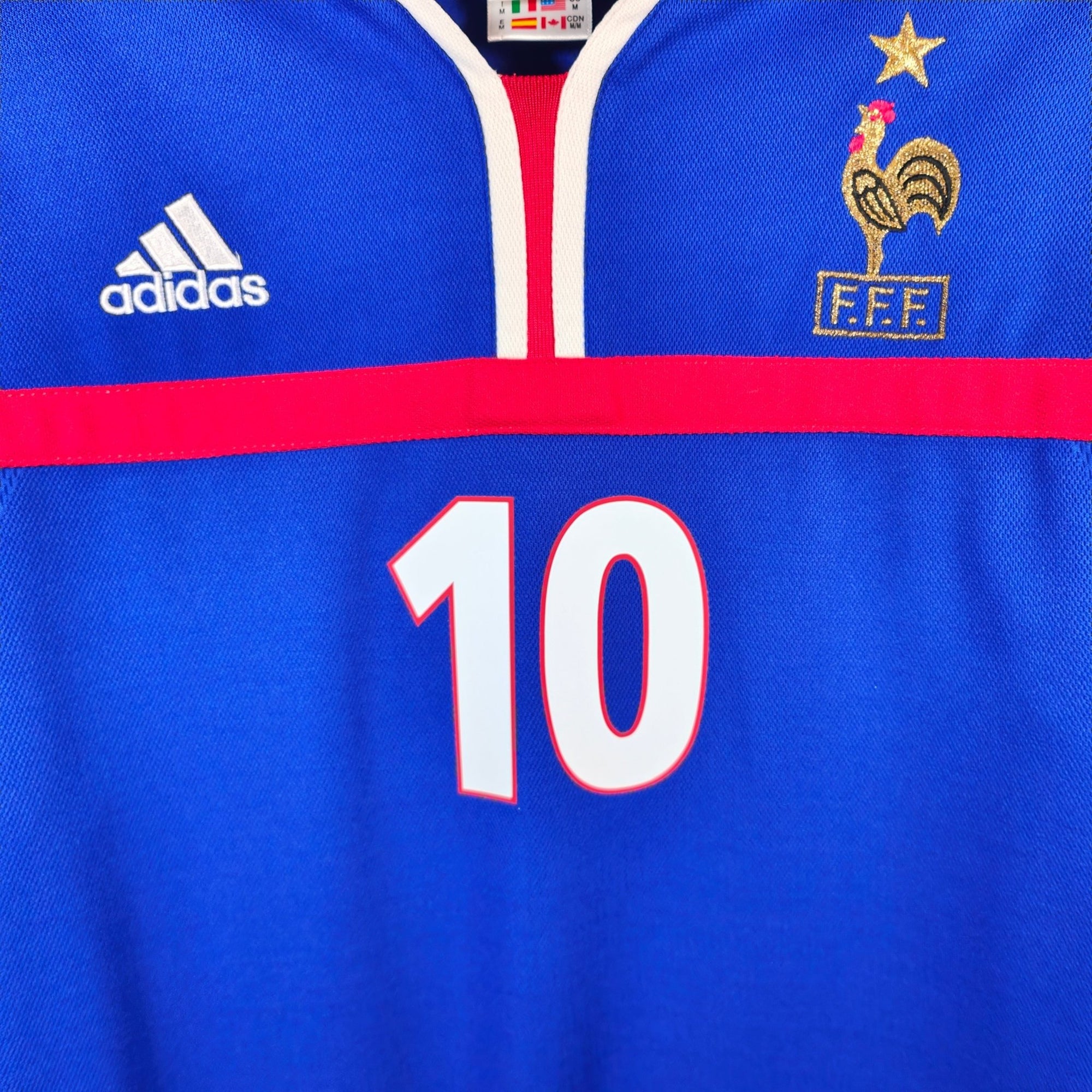 2000 - 02 France Home Shirt Zidane 10 - 9.5/10 - (M) - Eternal Pitch