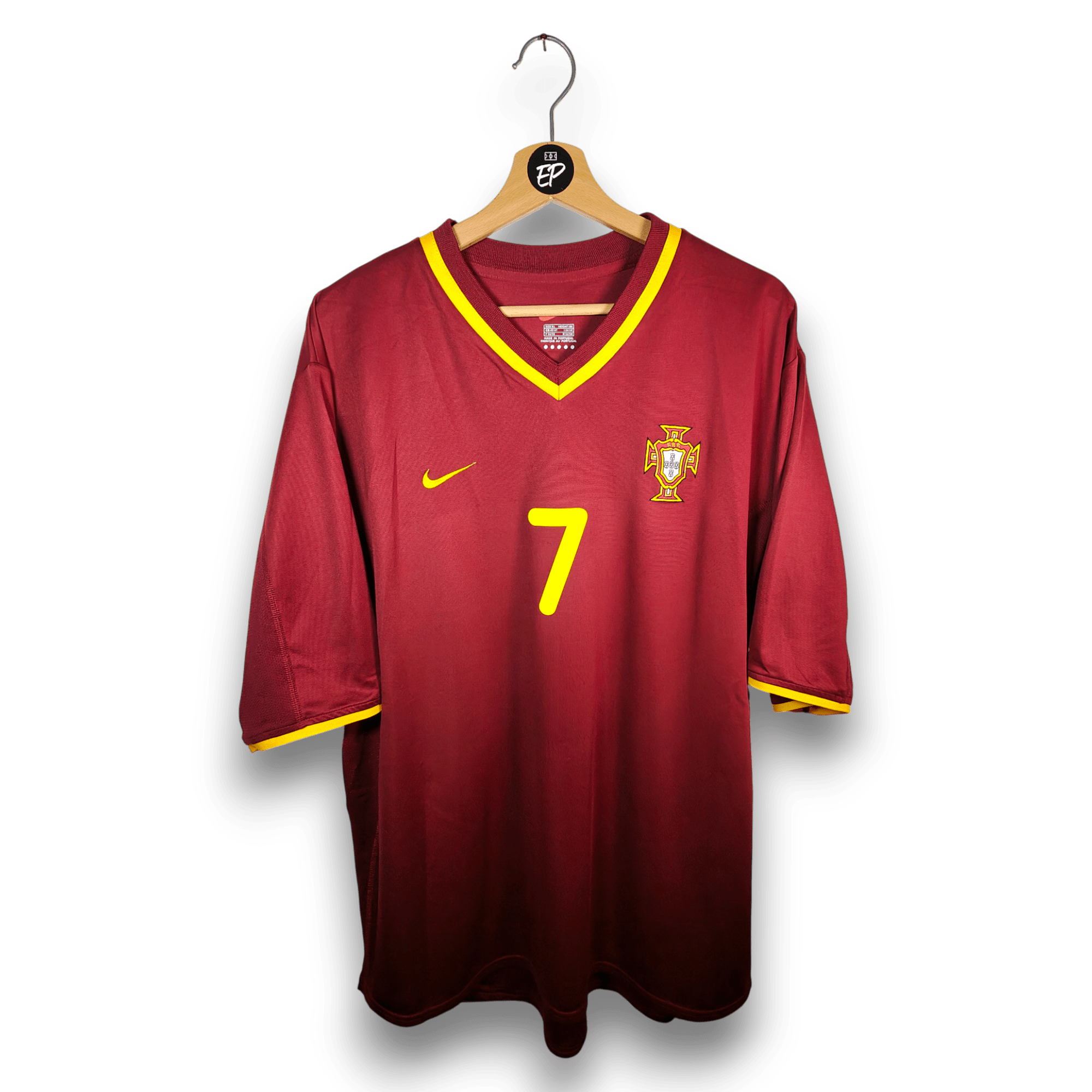 2000 - 02 Portugal Home Shirt Figo 7 - 9.5/10 - (XL) - Eternal Pitch