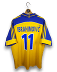 2000 - 02 Sweden Home Shirt Ibrahimovic 11 - 9.5/10 - (XL) - Eternal Pitch