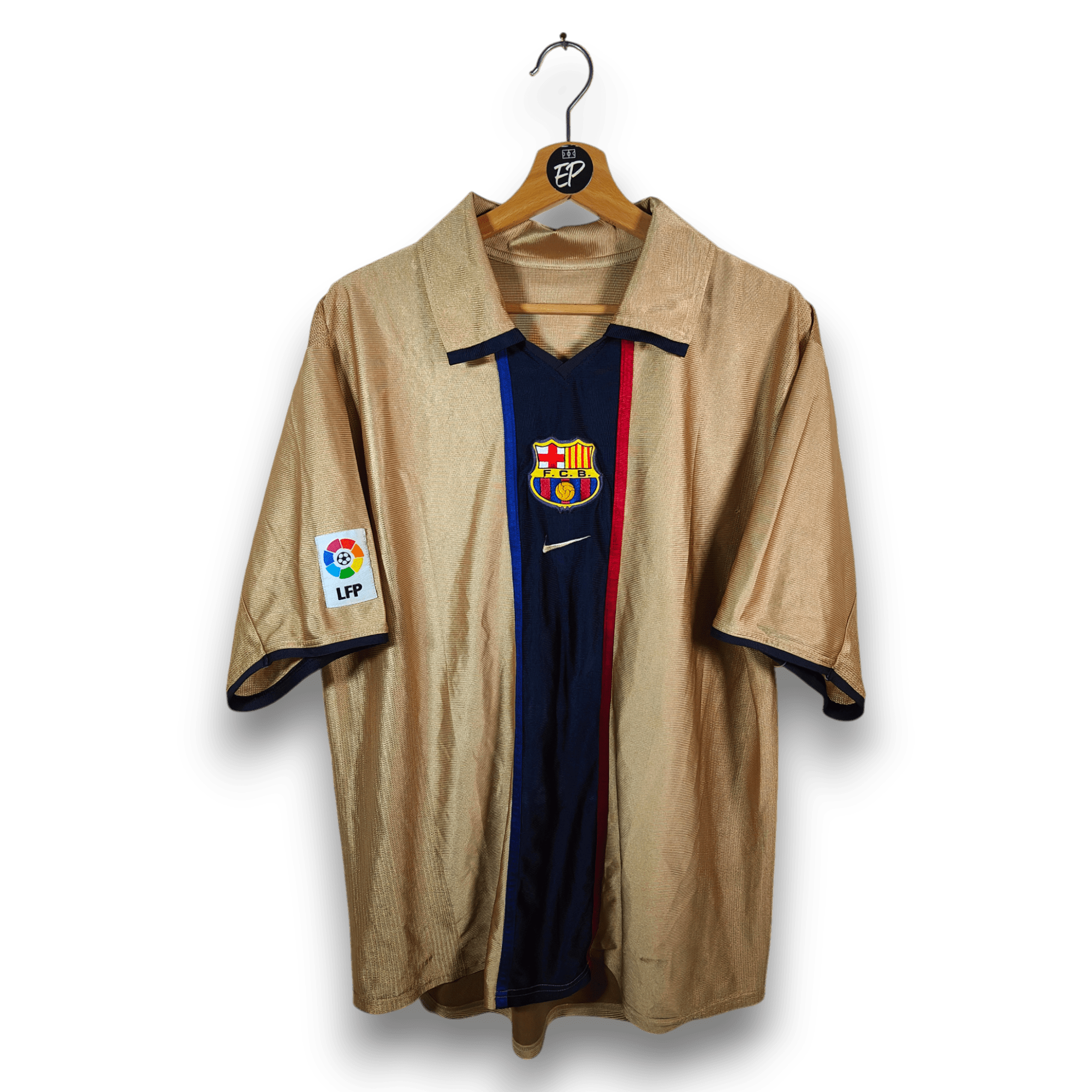 2001 - 02 FC Barcelona Away Shirt Rivaldo 10 - 6/10 - (XL) - Eternal Pitch