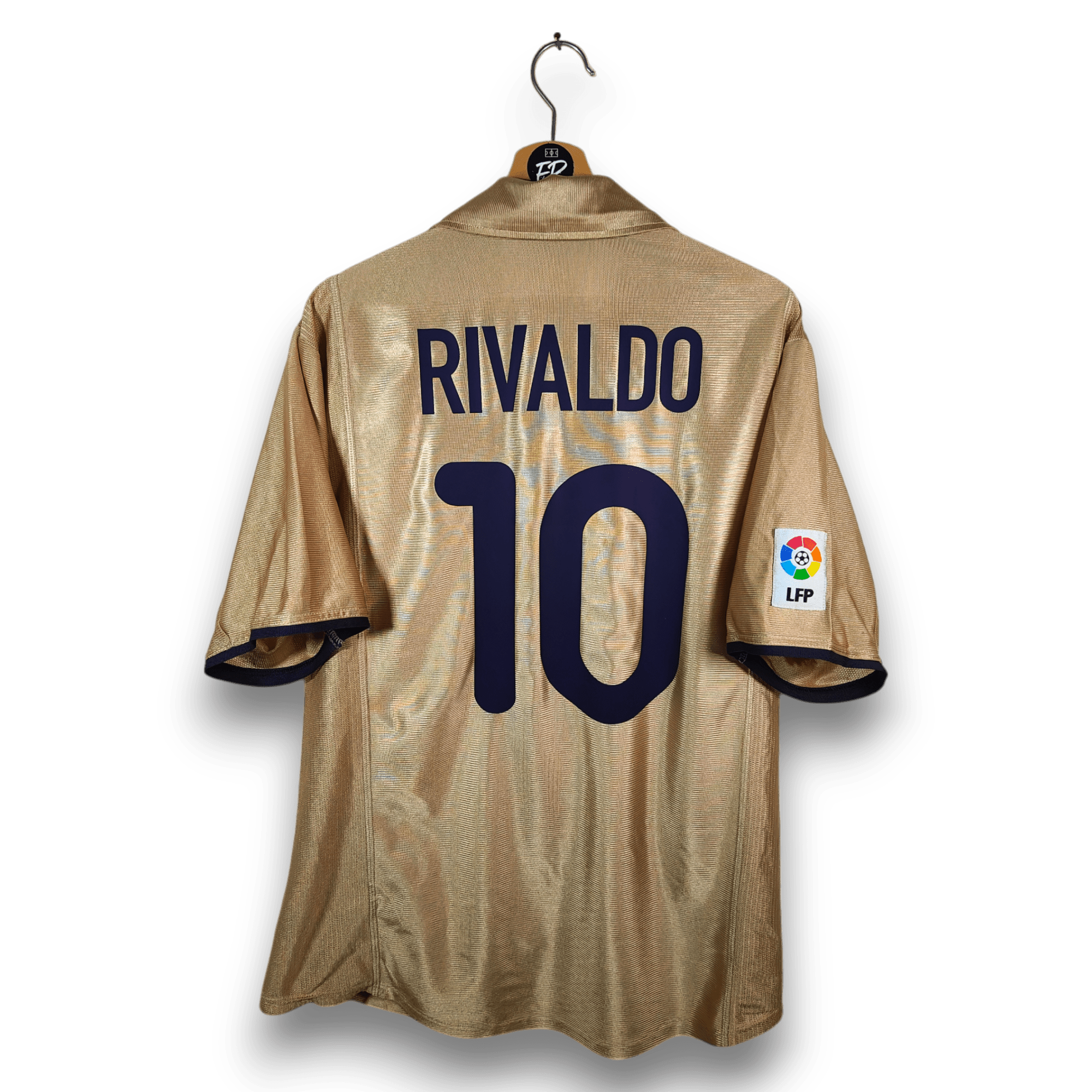2001 - 02 FC Barcelona Away Shirt Rivaldo 10 - 6/10 - (XL) - Eternal Pitch