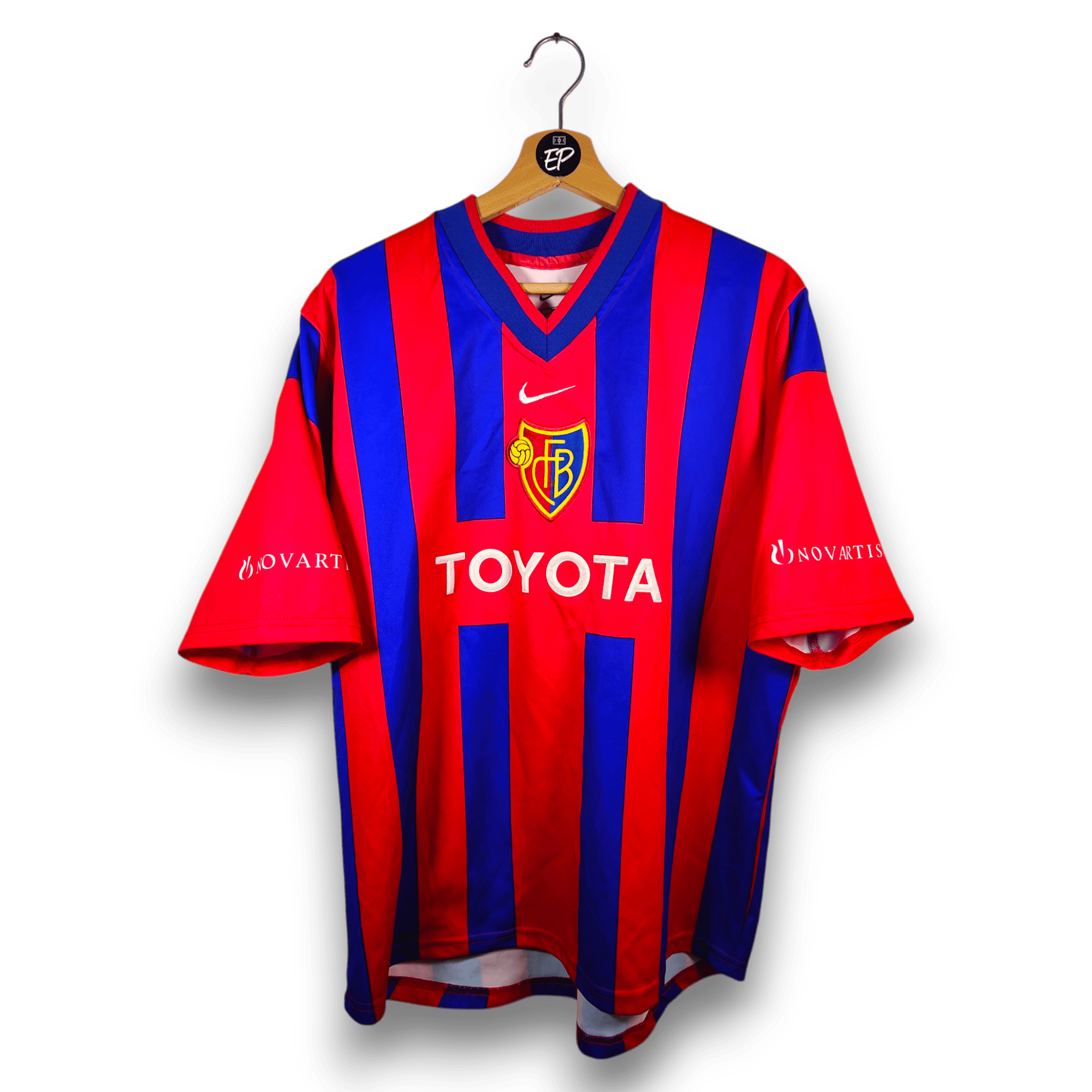 2001 - 02 FC Basel Home Shirt Atouba 24 (L) - Eternal Pitch