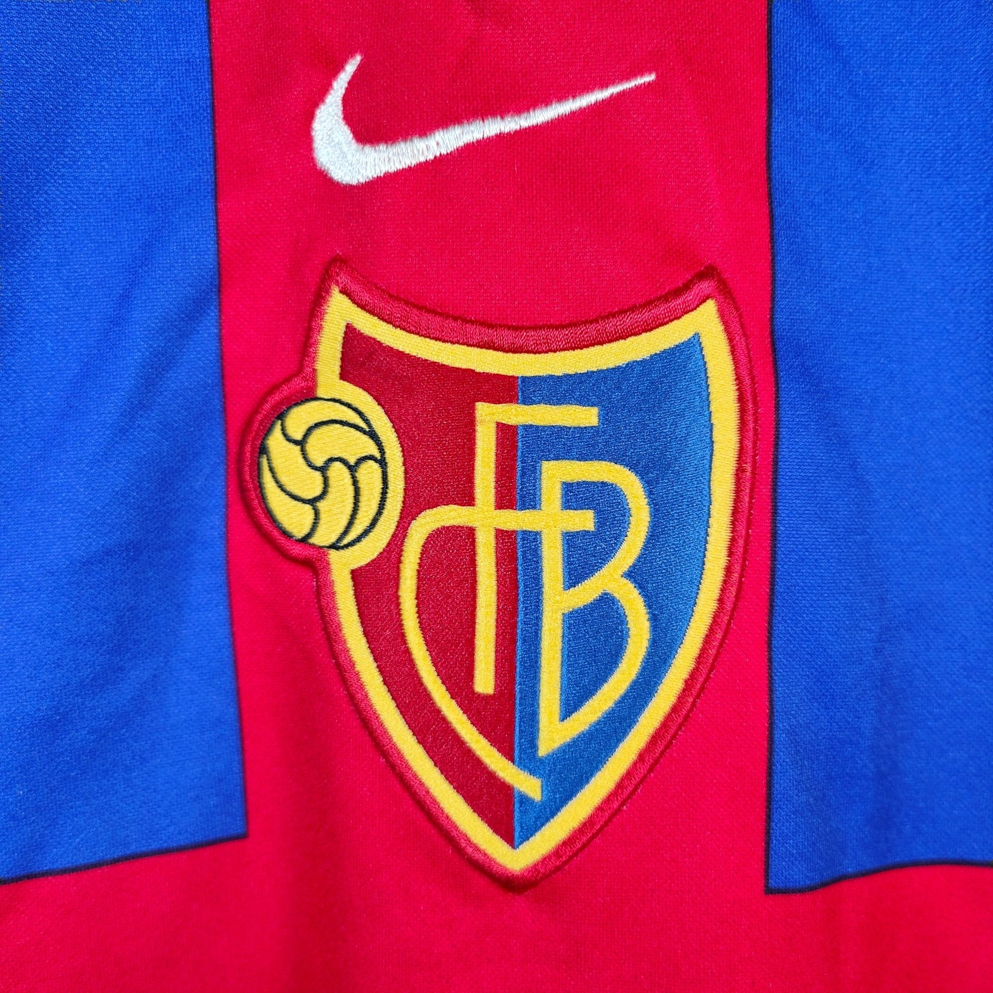 2001 - 02 FC Basel Home Shirt Atouba 24 (L) - Eternal Pitch