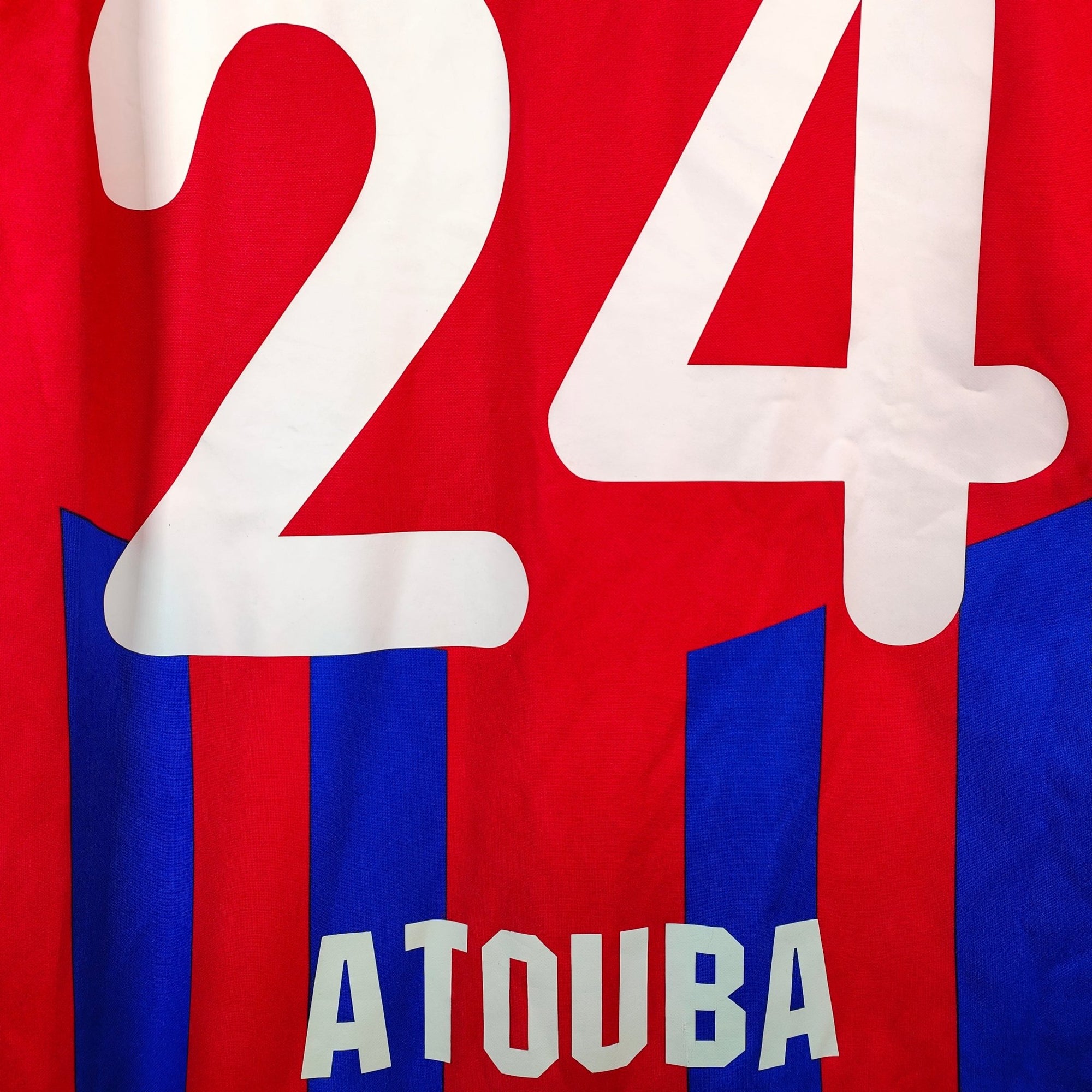 2001 - 02 FC Basel Home Shirt Atouba 24 (L) - Eternal Pitch