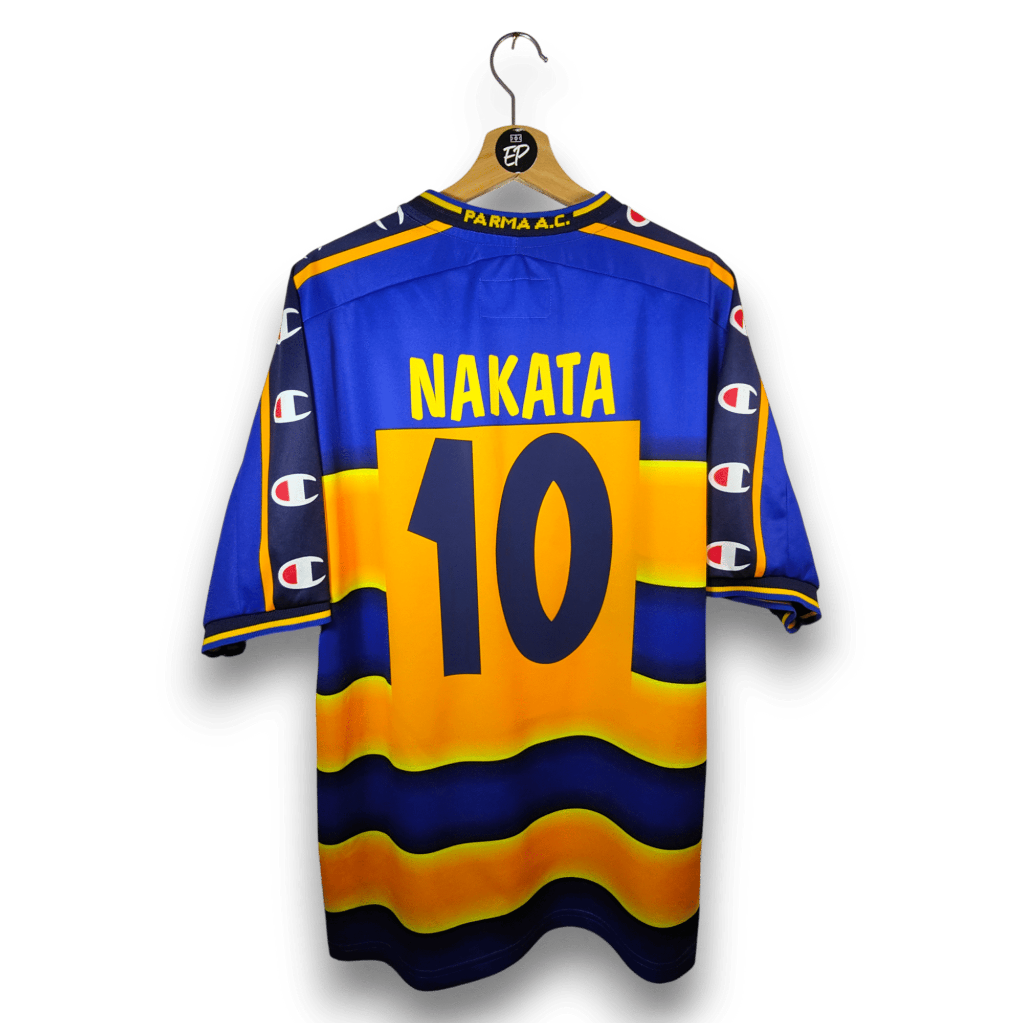 2001 - 02 Parma Home Shirt Nakata 10 - 9/10 - (XL) - Eternal Pitch