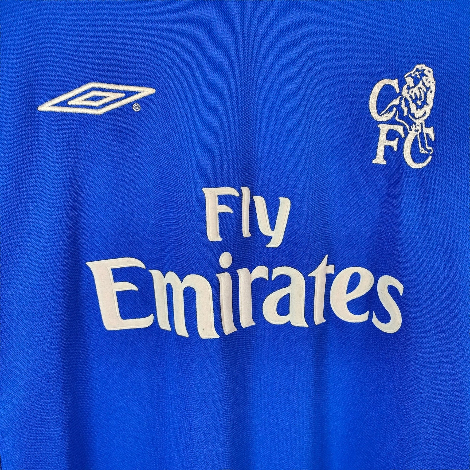 2001 - 03 Chelsea Home Shirt Zola 25 - 9.5/10 - (XL) - Eternal Pitch