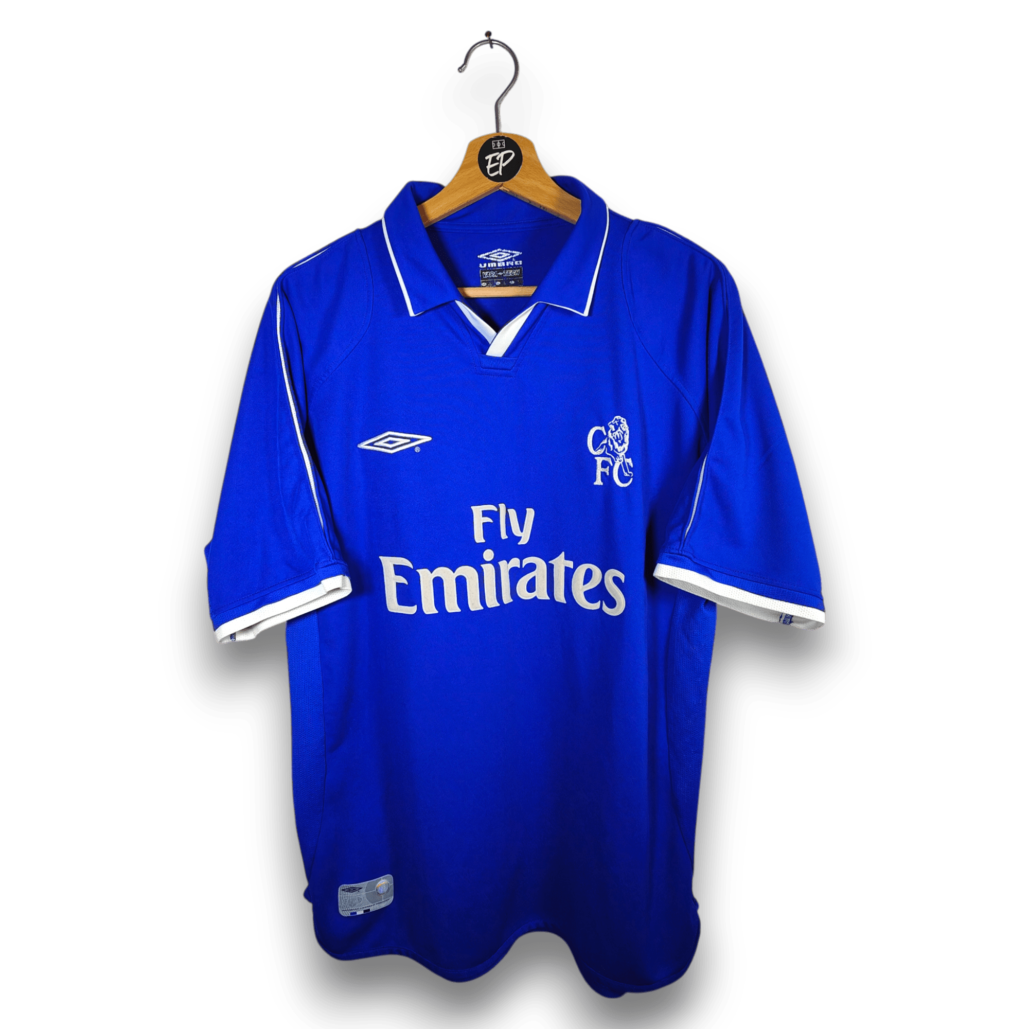 2001 - 03 Chelsea Home Shirt Zola 25 - 9.5/10 - (XL) - Eternal Pitch