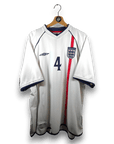 2001 - 03 England Home Shirt Gerrard 4 - 8.5/10 - (XL) - Eternal Pitch