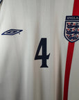 2001 - 03 England Home Shirt Gerrard 4 - 8.5/10 - (XL) - Eternal Pitch