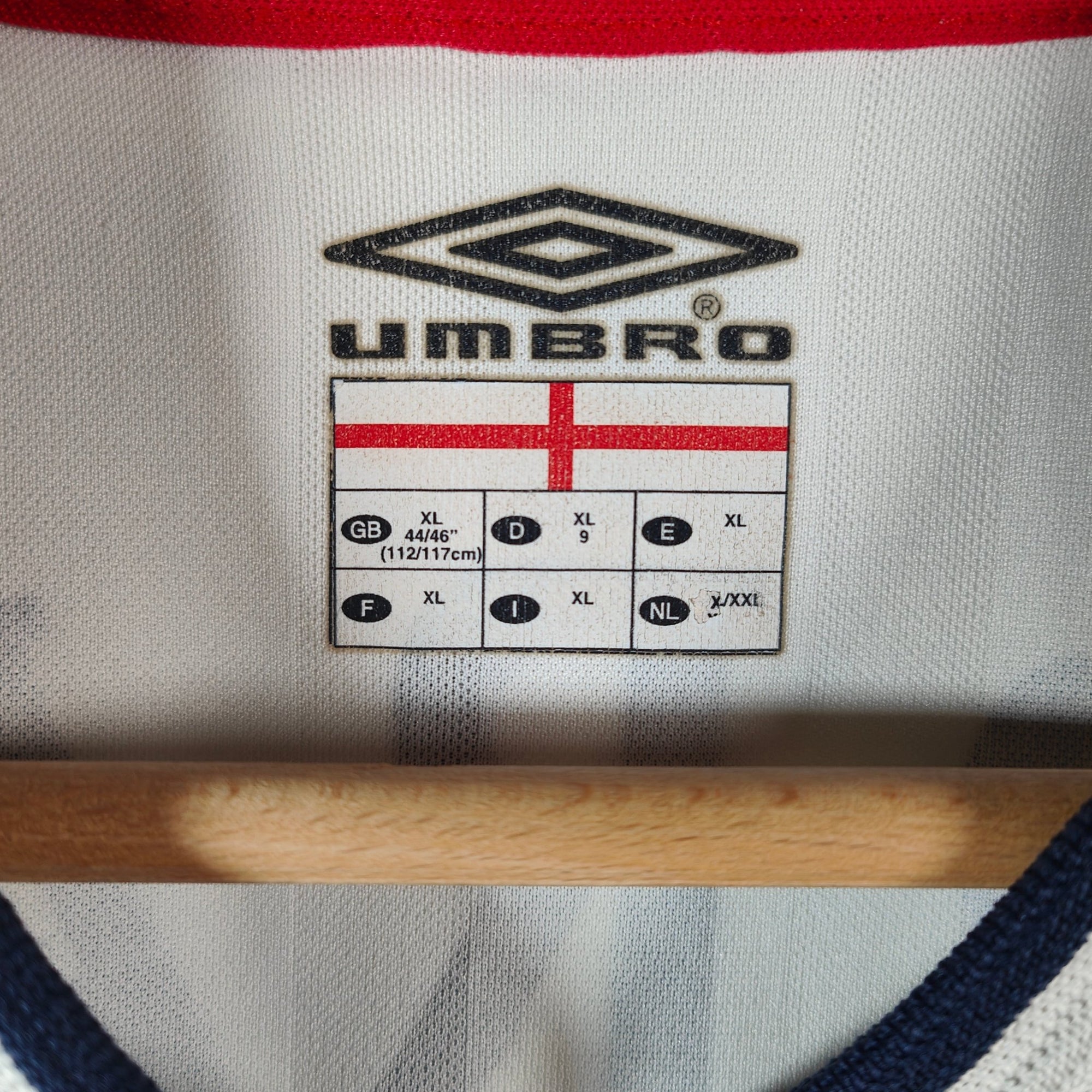 2001 - 03 England Home Shirt Gerrard 4 - 8.5/10 - (XL) - Eternal Pitch