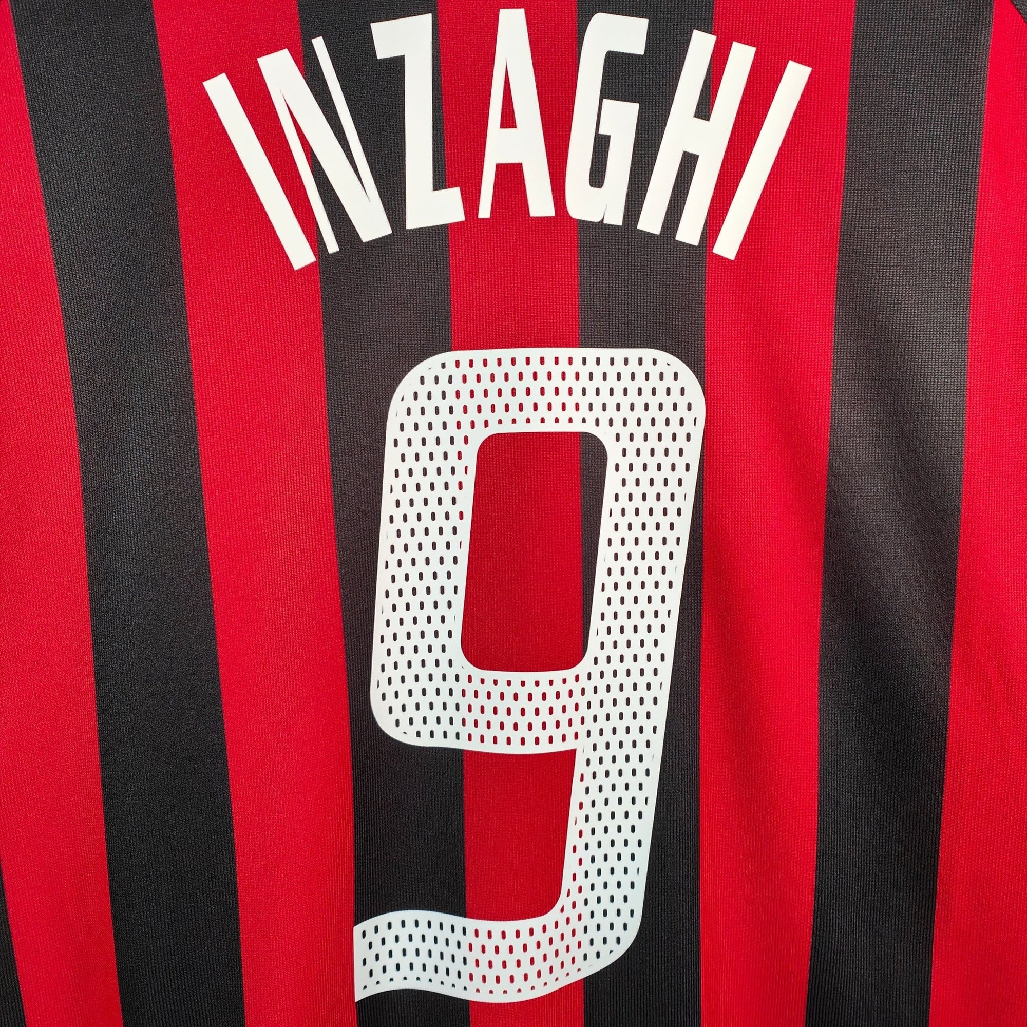 2002 - 03 AC Milan Home Shirt Inzaghi 9 - 9.5/10 - (XL) - Eternal Pitch