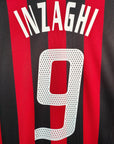 2002 - 03 AC Milan Home Shirt Inzaghi 9 - 9.5/10 - (XL) - Eternal Pitch