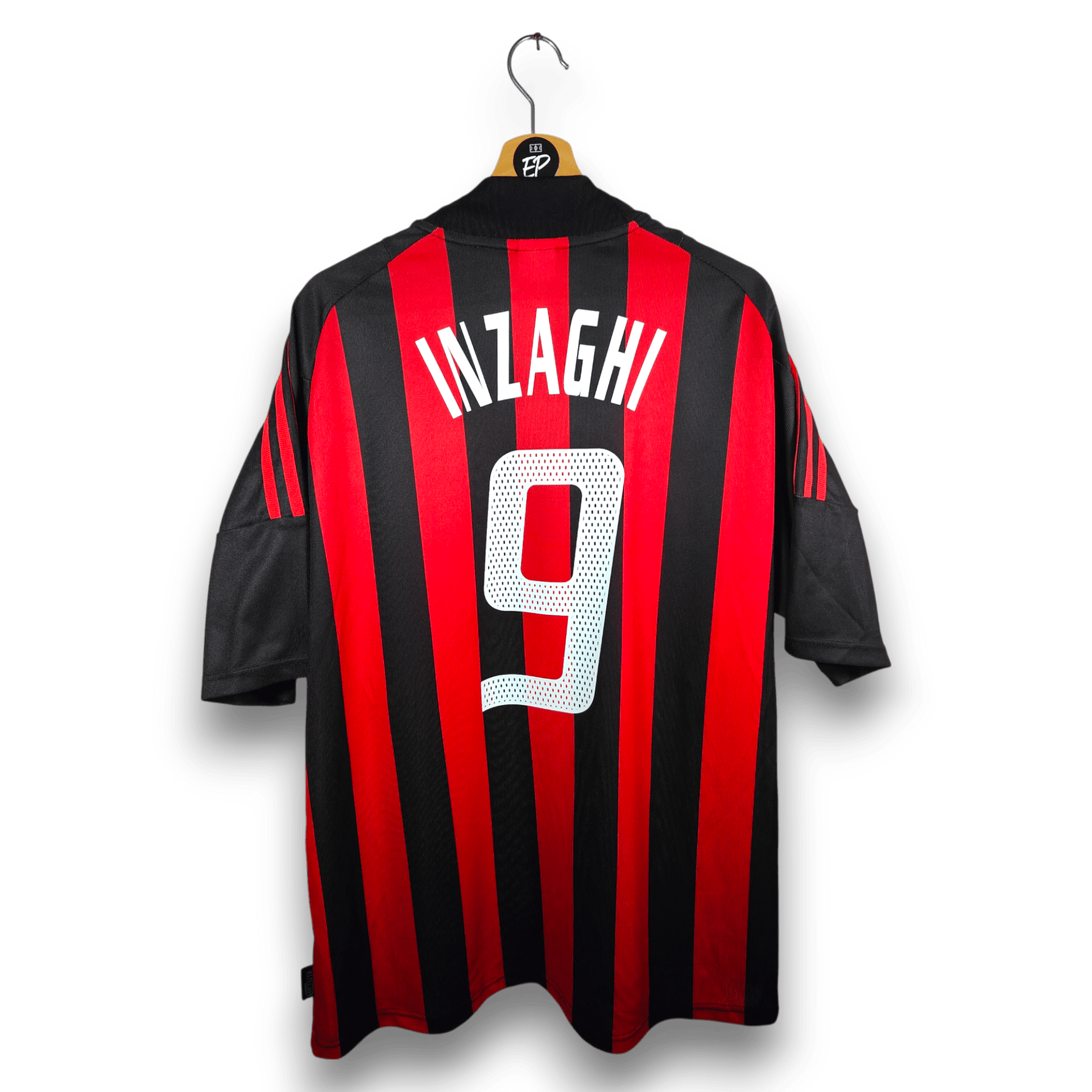 2002-03 AC Milan Home Shirt Inzaghi #9 - 9.5/10 - (XL