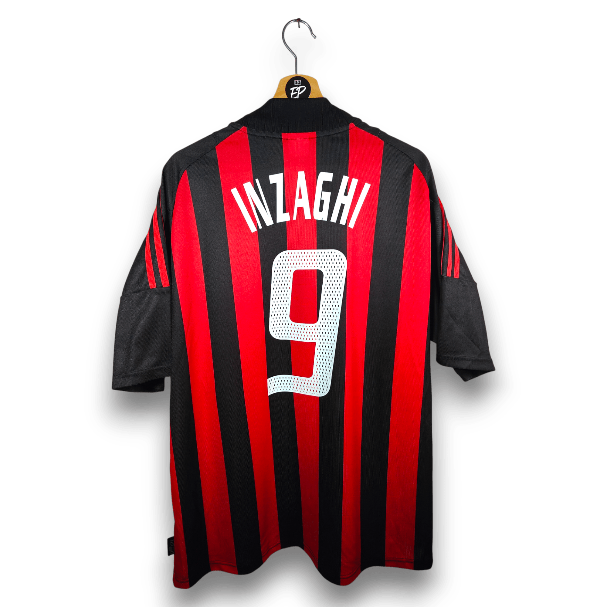 2002 - 03 AC Milan Home Shirt Inzaghi 9 - 9.5/10 - (XL) - Eternal Pitch