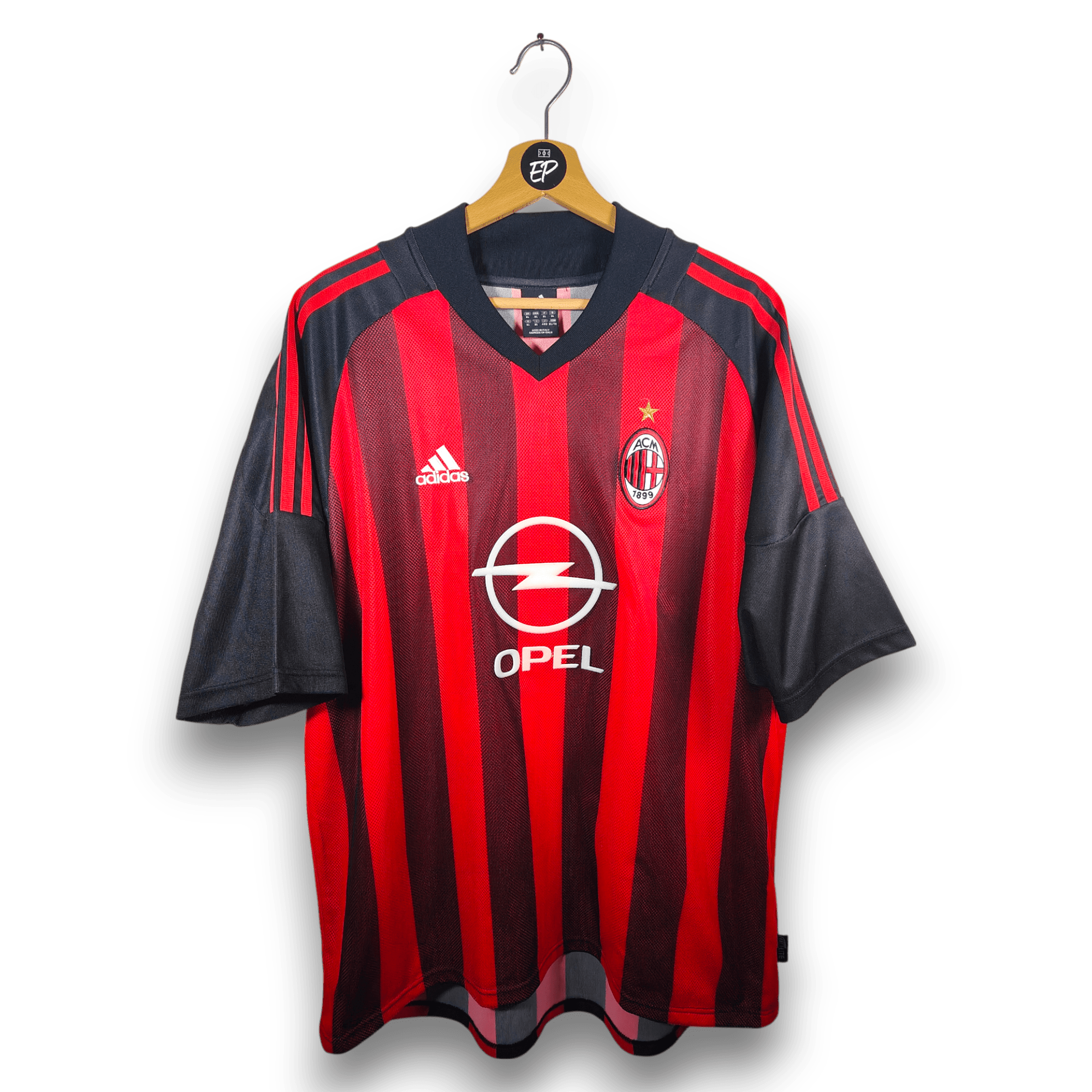 2002 - 03 AC Milan Home Shirt Maldini 3 - 9/10 - (XL) - Eternal Pitch