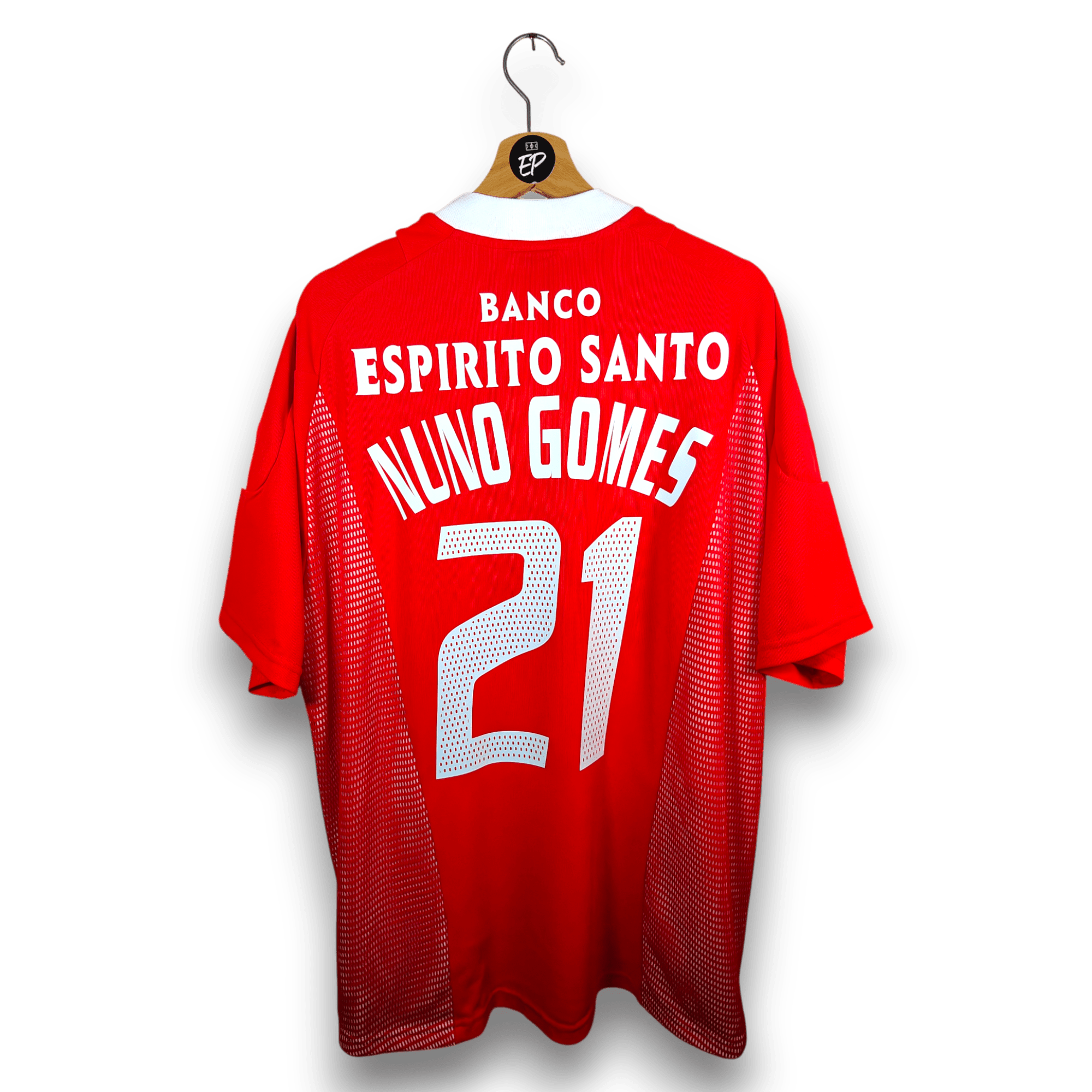2002 - 03 Benfica Home Shirt Nuno Gomes 21 - 8.5/10 - (XL) - Eternal Pitch