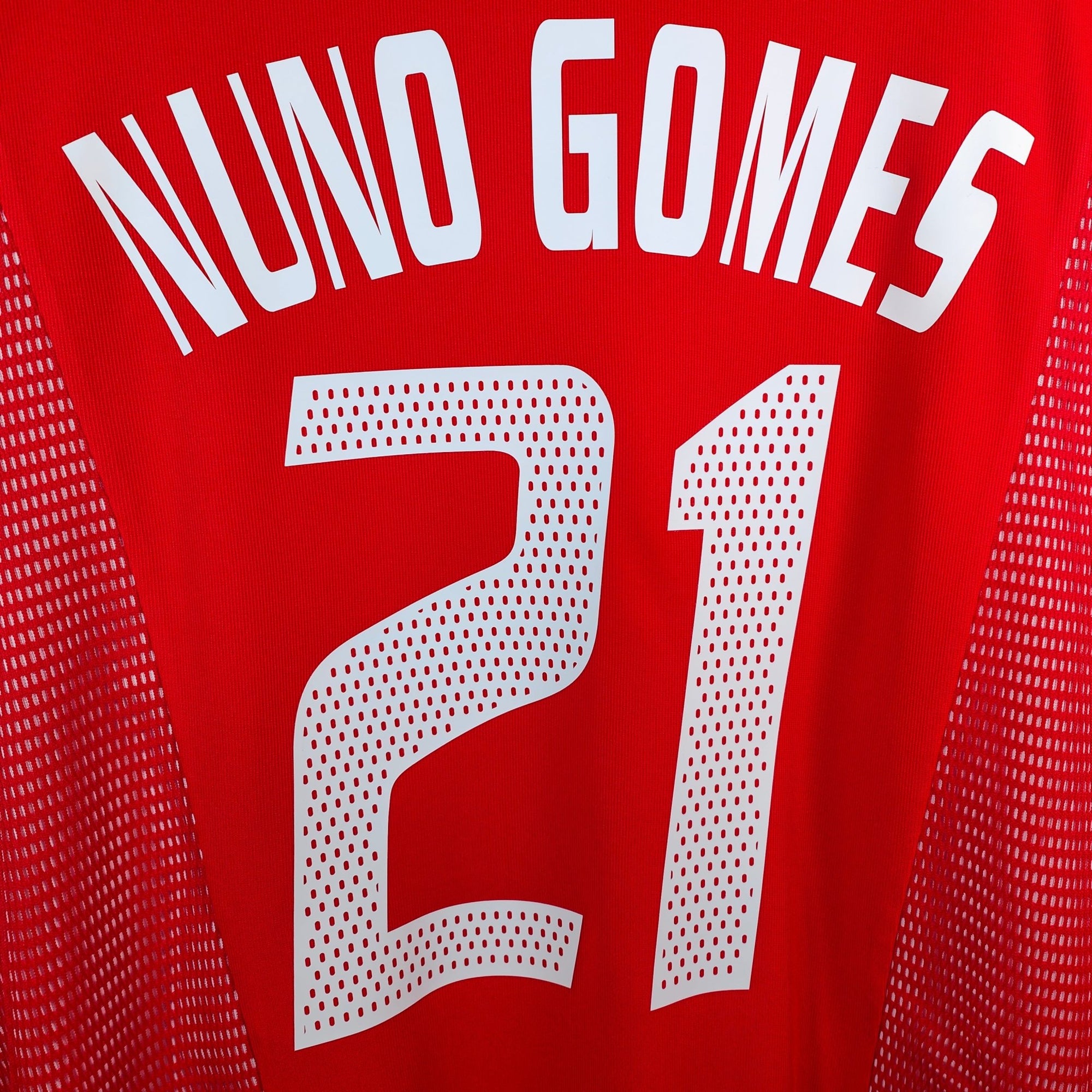 2002 - 03 Benfica Home Shirt Nuno Gomes 21 - 8.5/10 - (XL) - Eternal Pitch