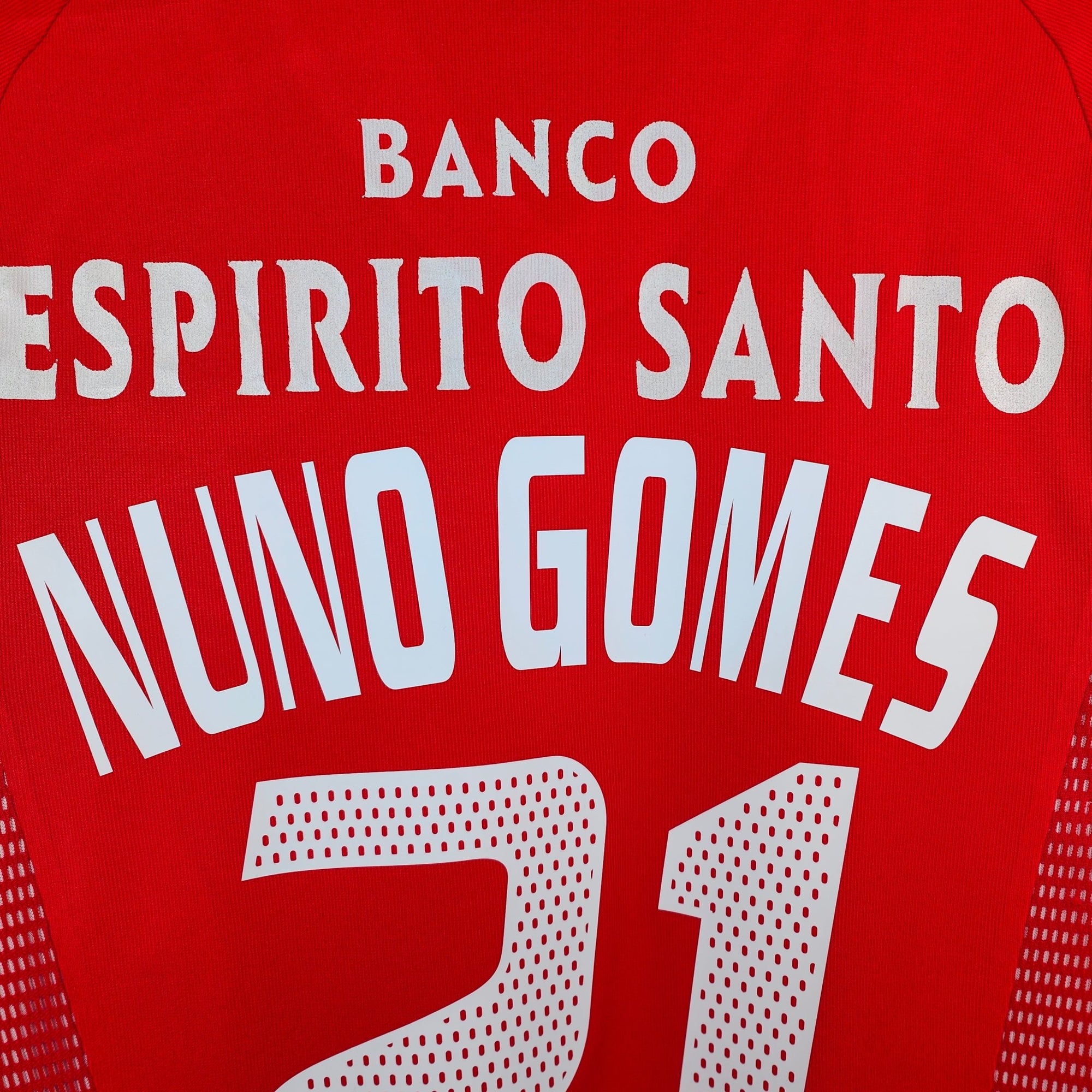 2002 - 03 Benfica Home Shirt Nuno Gomes 21 - 9/10 - (S) - Eternal Pitch