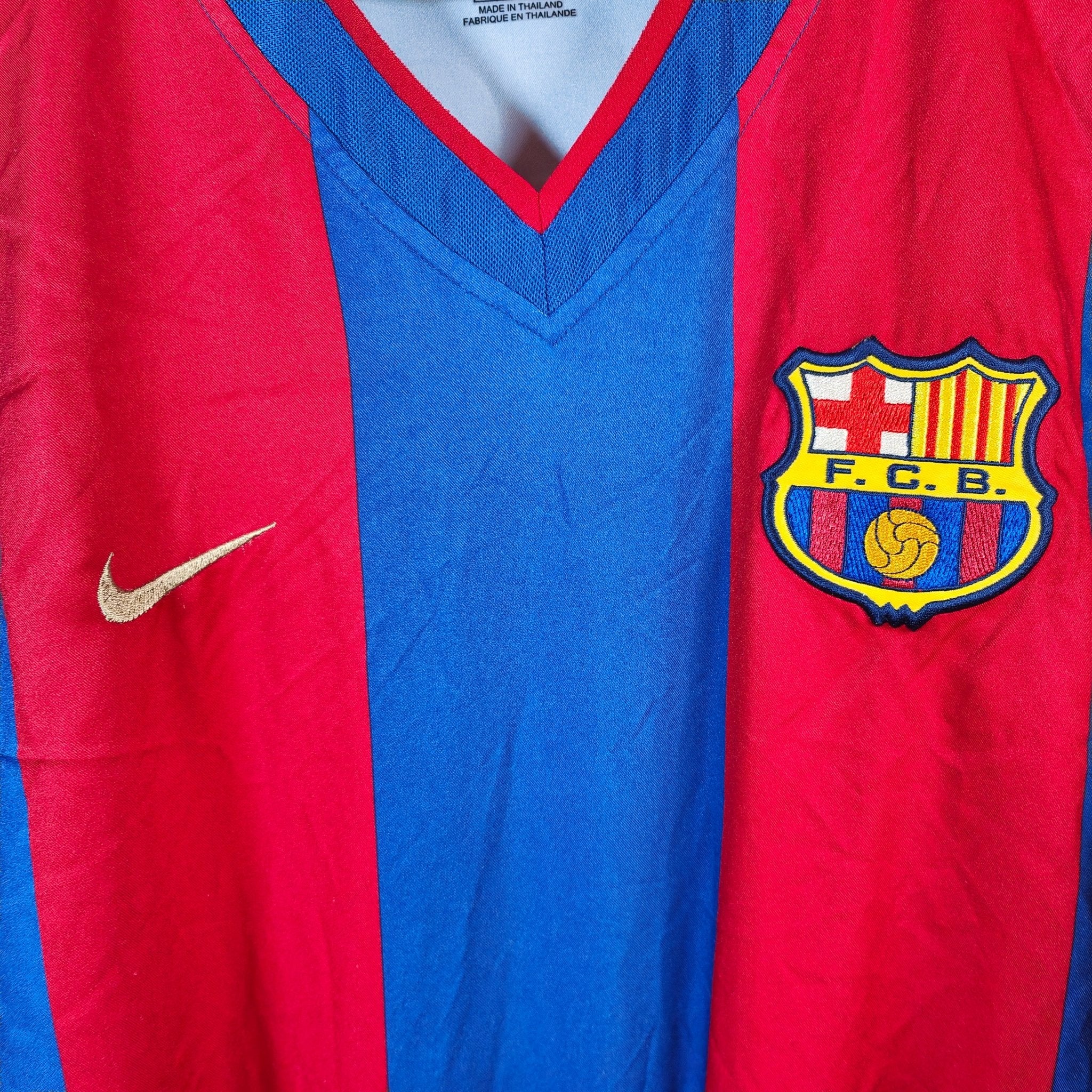 2002-03 FC Barcelona Home Shirt Iniesta #34 - 9/10 - (XL) – 184633