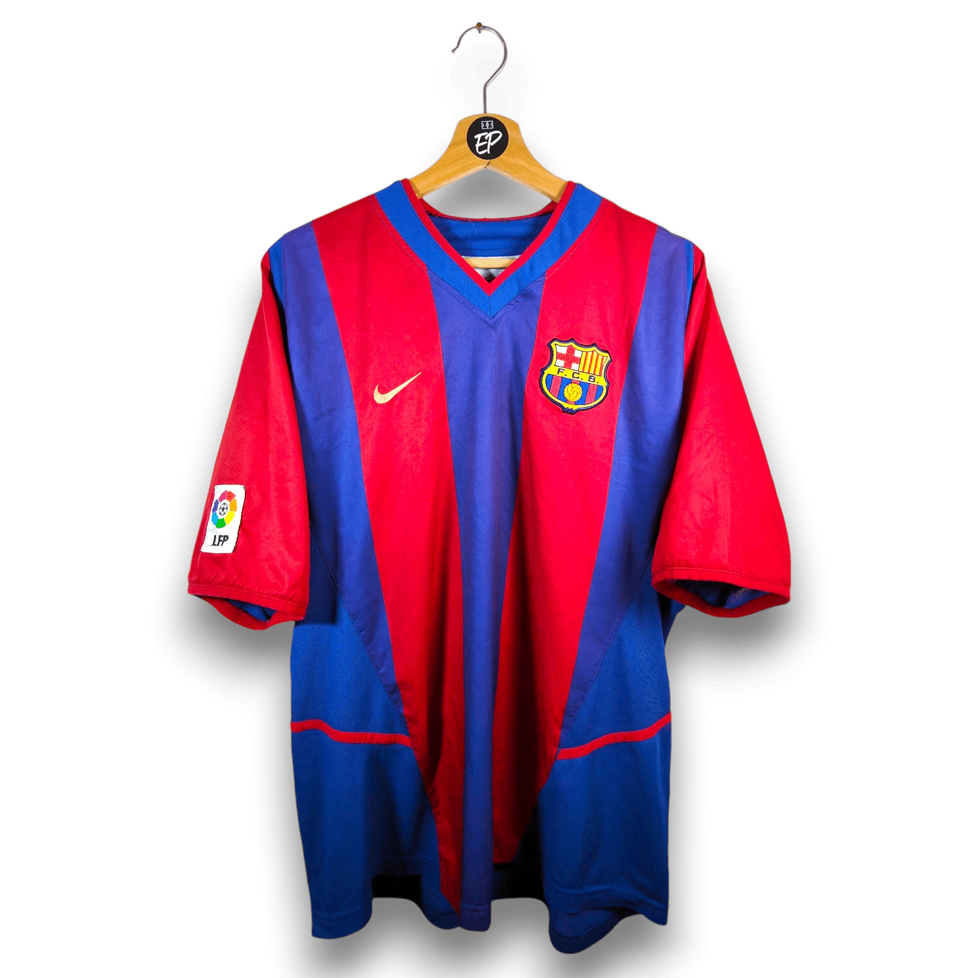 2002 - 03 FC Barcelona Home Shirt Iniesta 34 (L) - Eternal Pitch