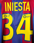 2002 - 03 FC Barcelona Home Shirt Iniesta 34 (L) - Eternal Pitch